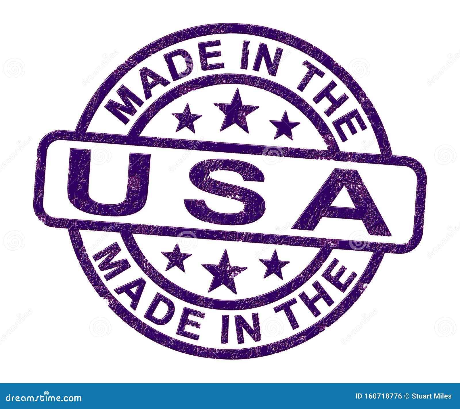 made in the usa stamp shows american products produced or fabricated in america - 3d 