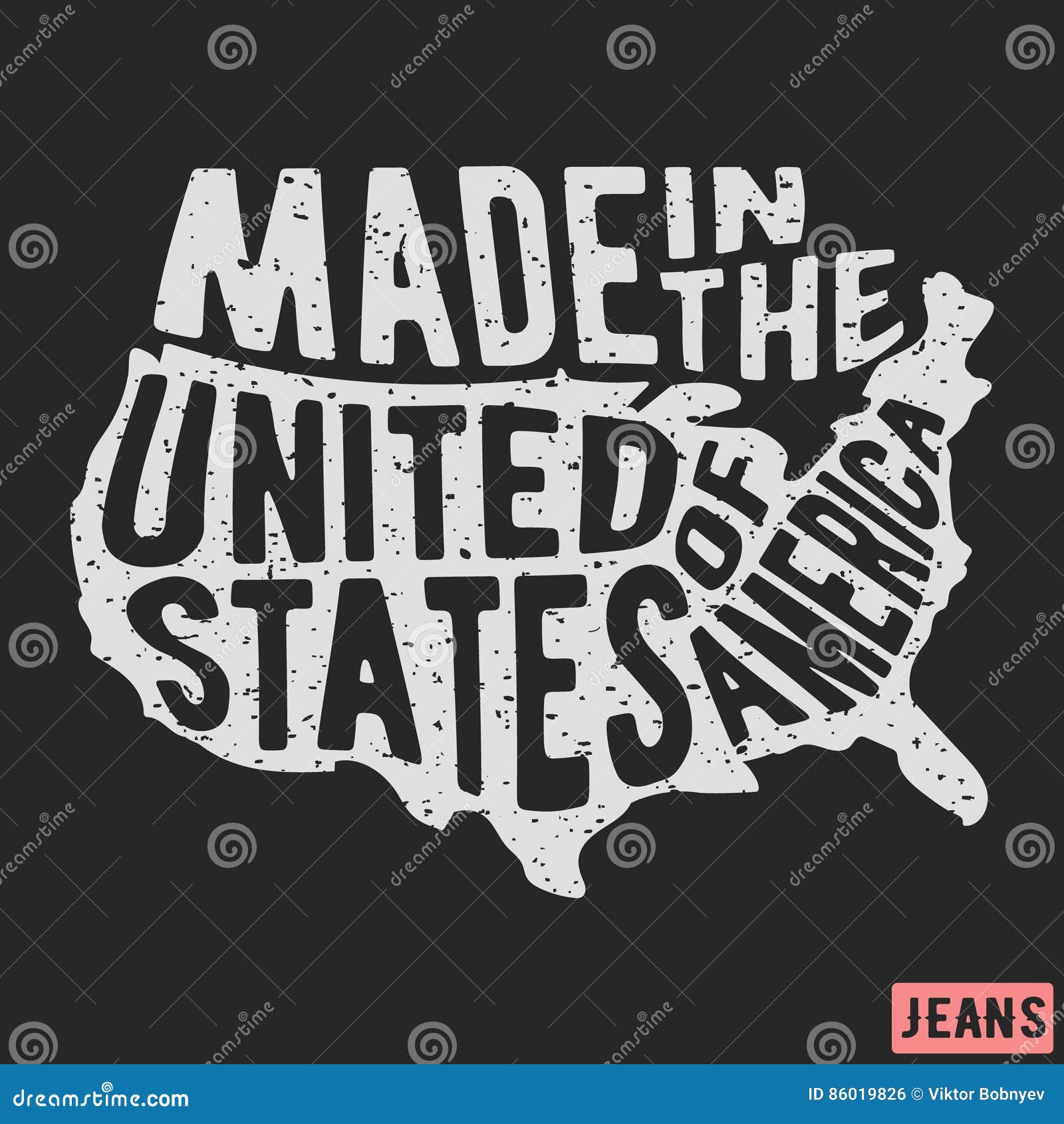 made in the usa vintage stamp