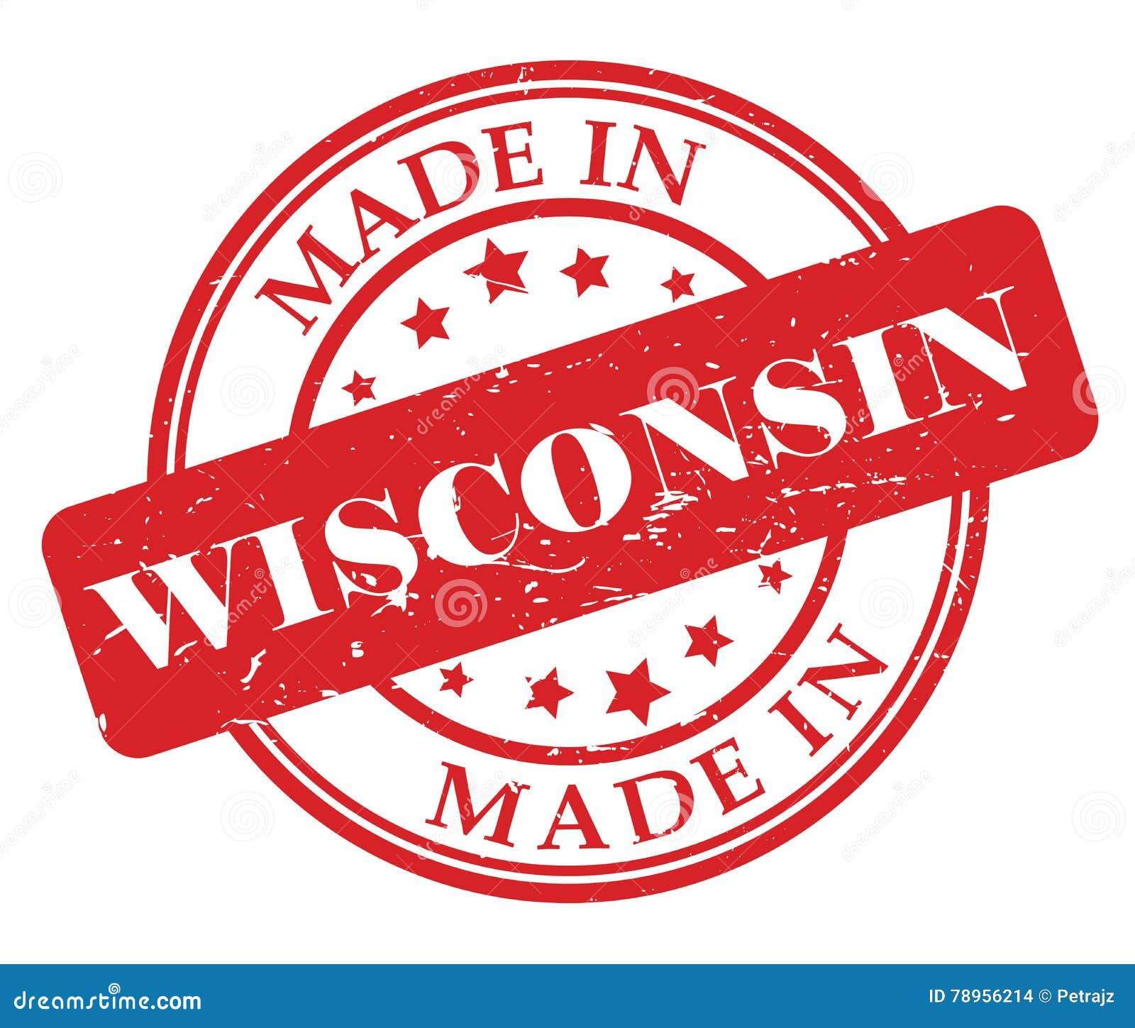 Made in Wisconsin stamp stock vector. Illustration of america 78956214