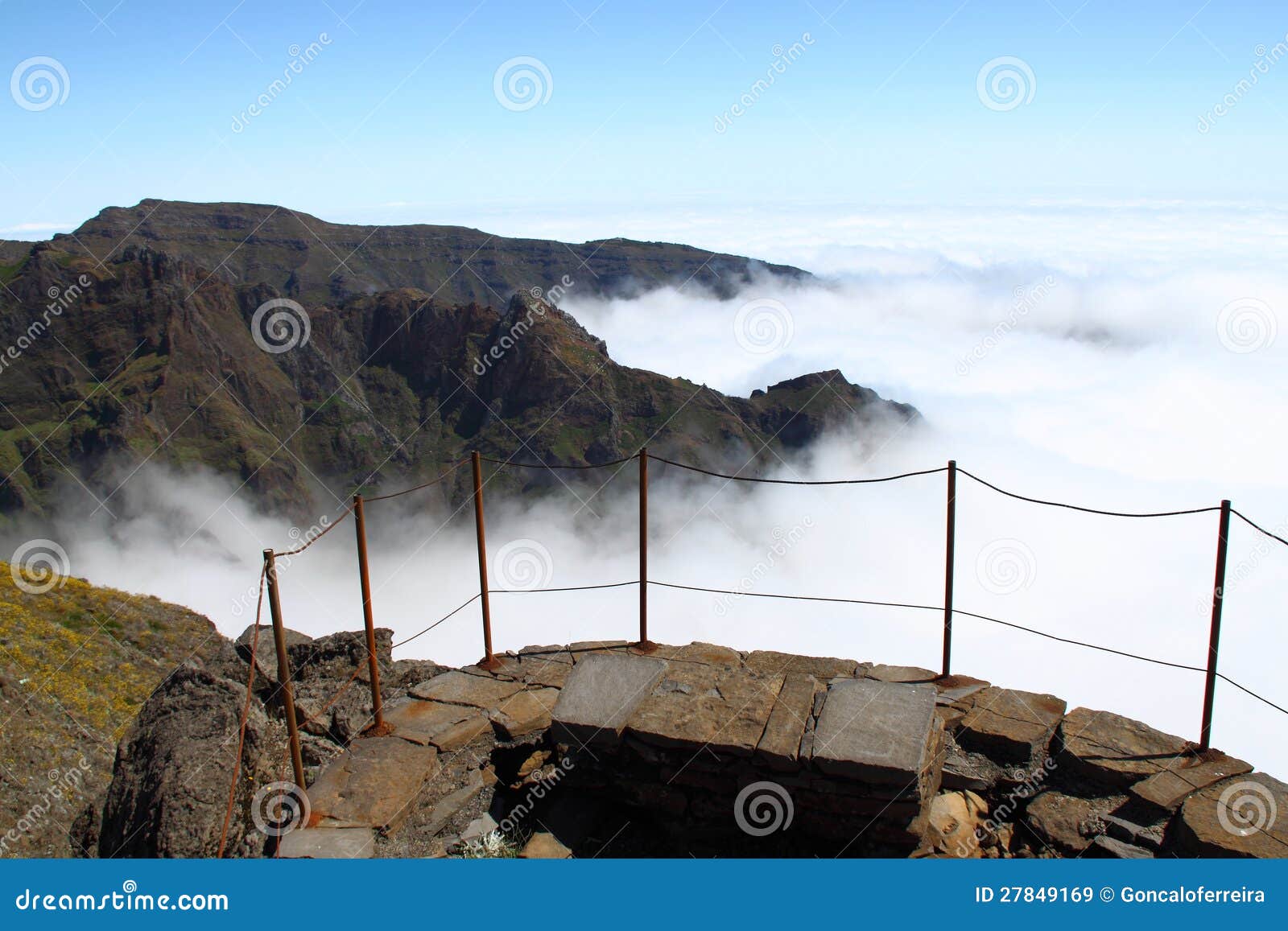 Madeira Mountains stock image. Image of slope, houses 27849169