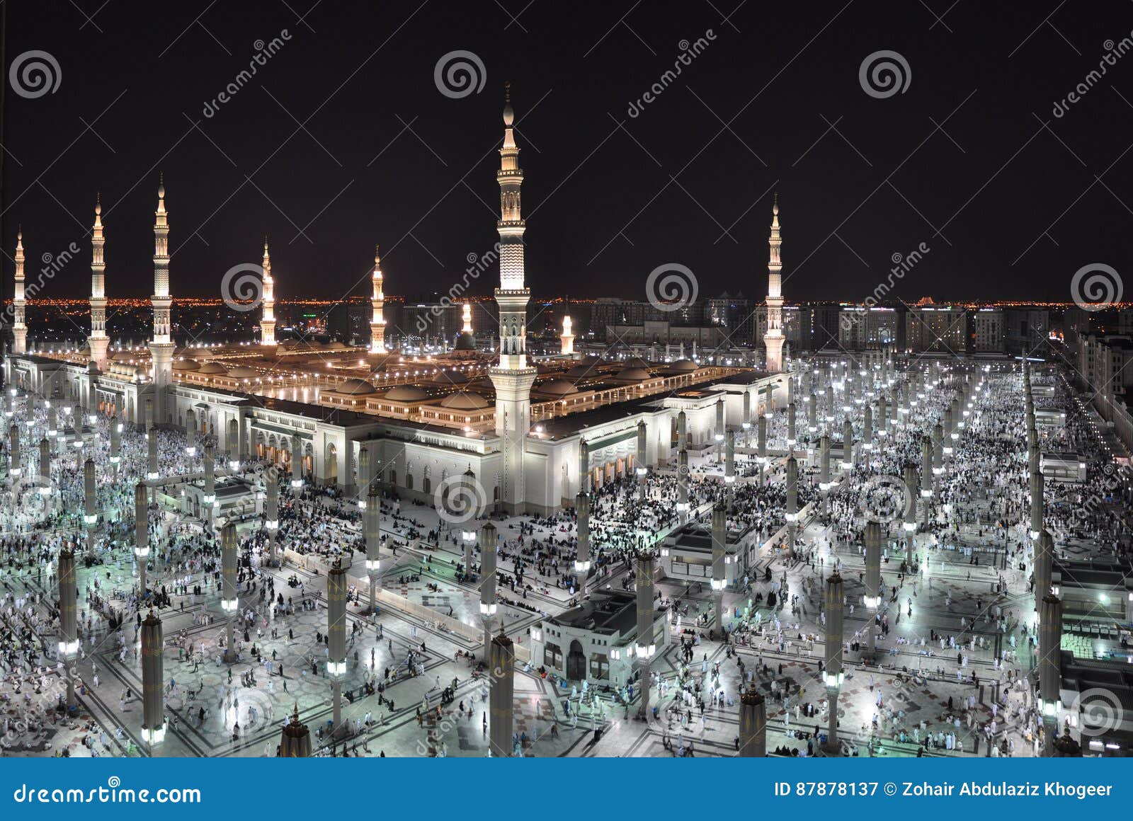 Madina AlManawarah stock image. Image of islam, holy - 87878137