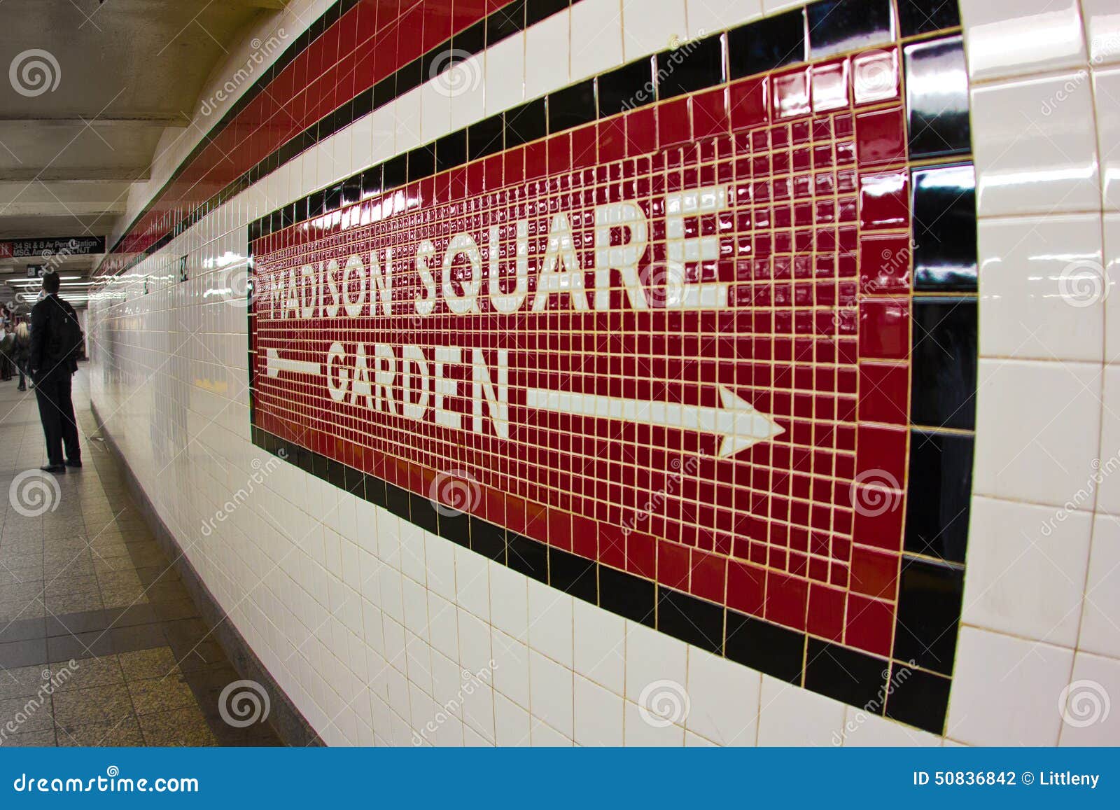 Madison Square Garden Subway Stockfoto Bild Von Manhattan