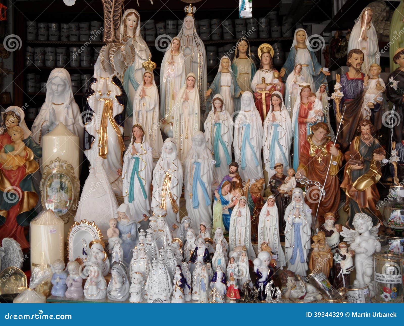 Madonna Figures - Mariazell Stock Image - Image of pilgrimage, austria ...