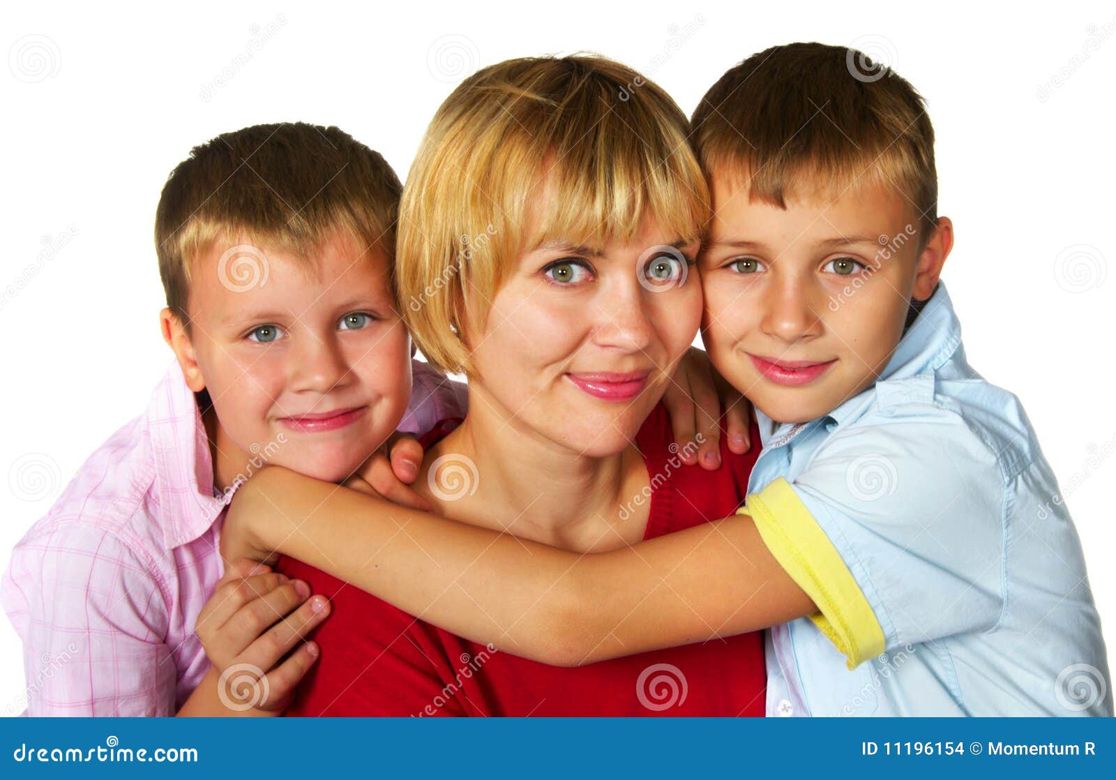 Madre con sus hijos foto de archivo. Imagen de niño, inocente - 11196154