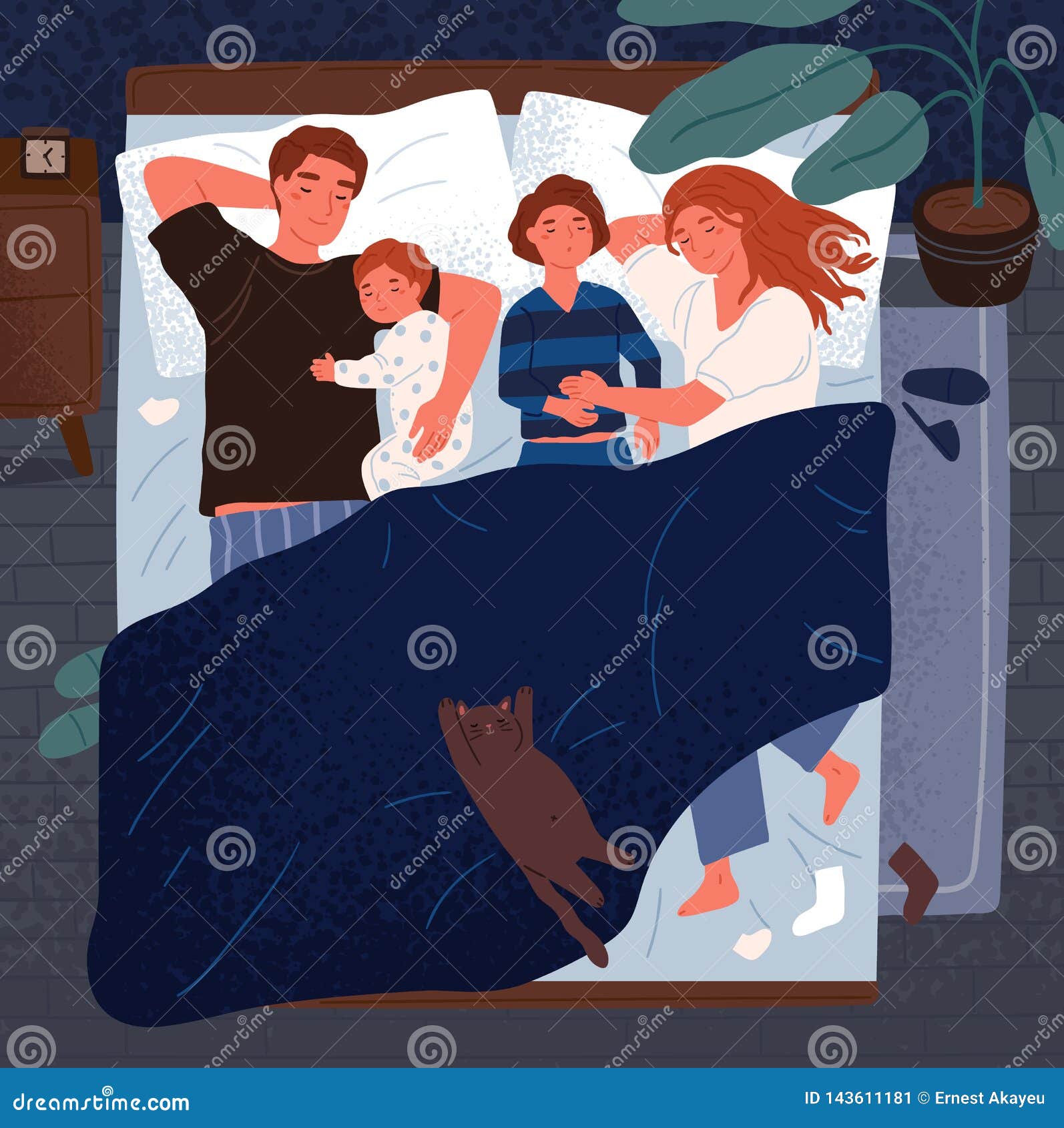 Madre Padre Y Ninos Durmiendo Junto En Una Cama Mama Papa Y Ninos Abrazandose Y Dormitando En La Noche Ilustracion Del Vector Ilustracion De Dormido Divertido Madre Padre Y Ninos Durmiendo Junto En Una Cama Mama Papa Y Ninos Abrazandose Y Dormitando En La Noche Ilustracion Del Vector Ilustracion De Dormido Divertido