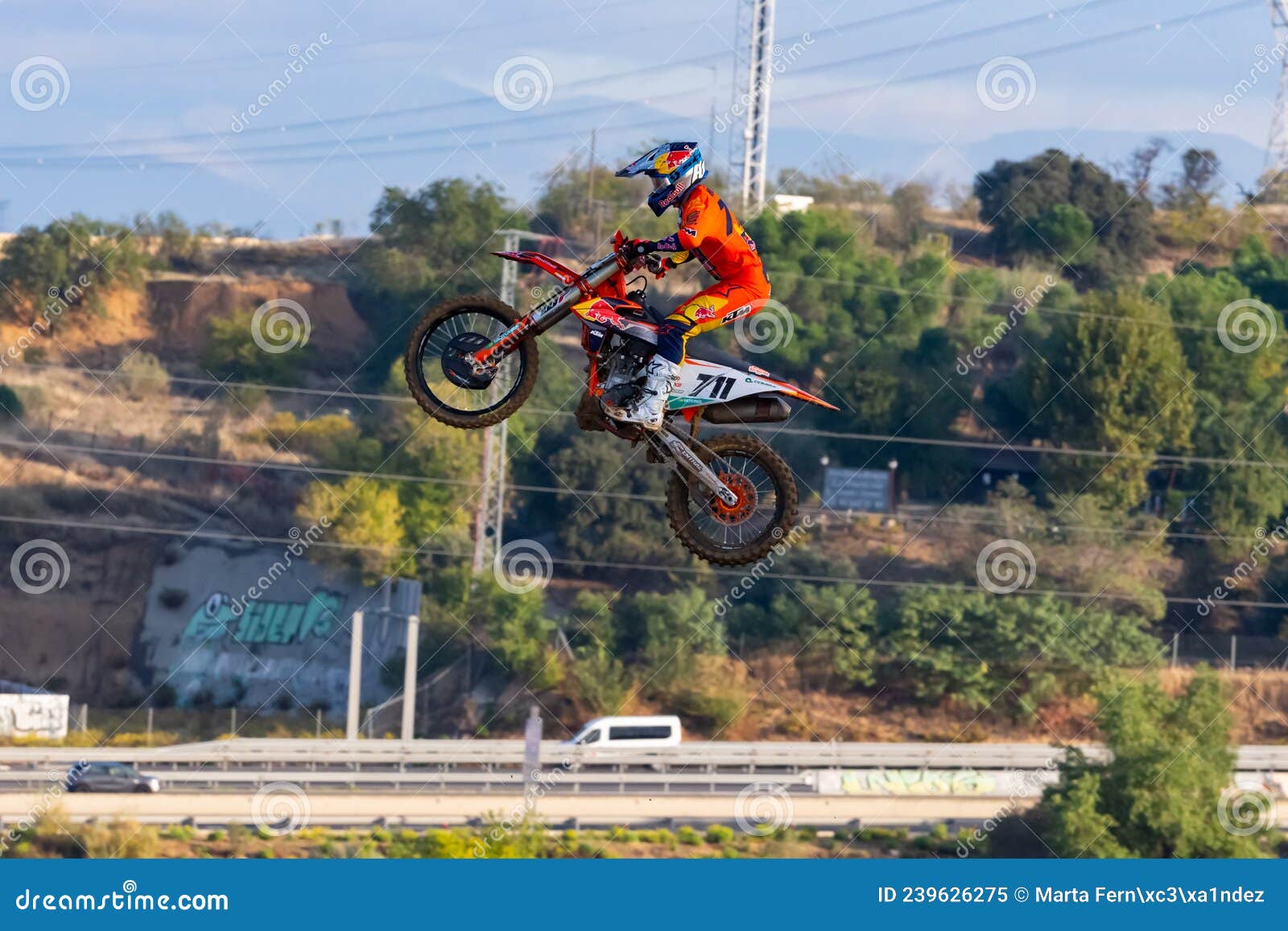 Madrid Espanha 16 De Outubro De 2021 : Campeonato Motocross Spanish Mxgp.  Corridas De Motocicletas Imagem Editorial - Imagem de curva, motociclista:  239625630