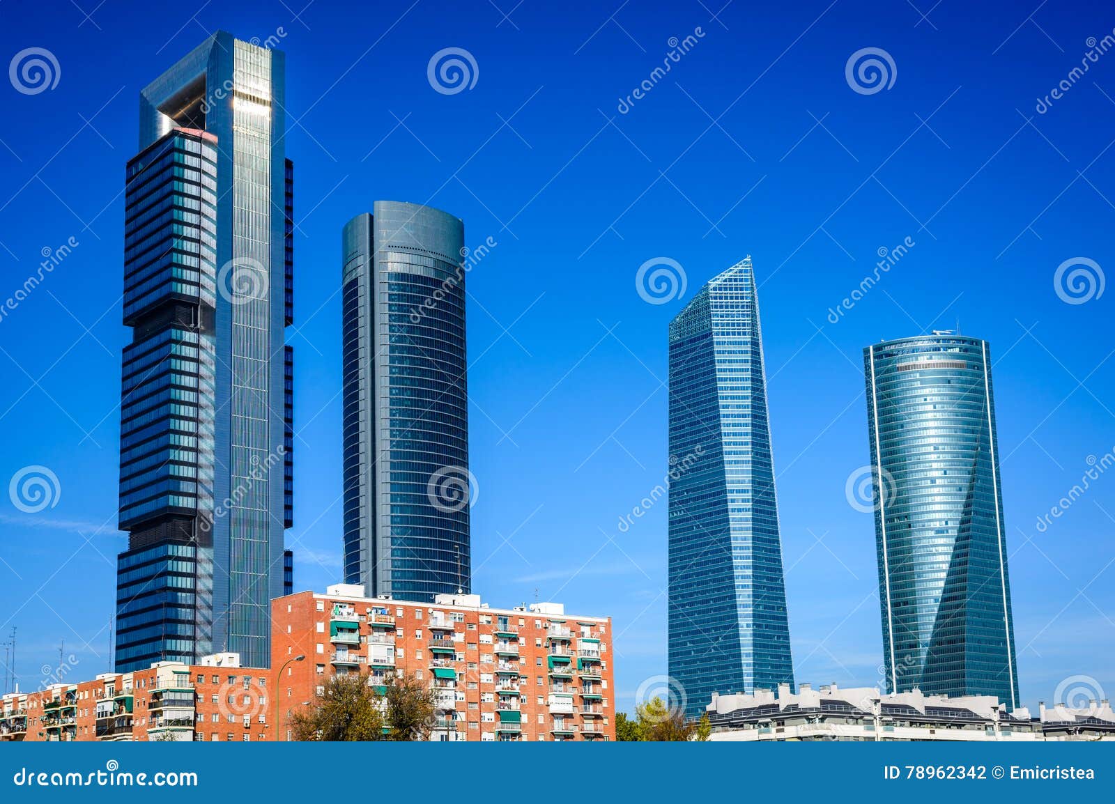 madrid, spain - cuatro torres