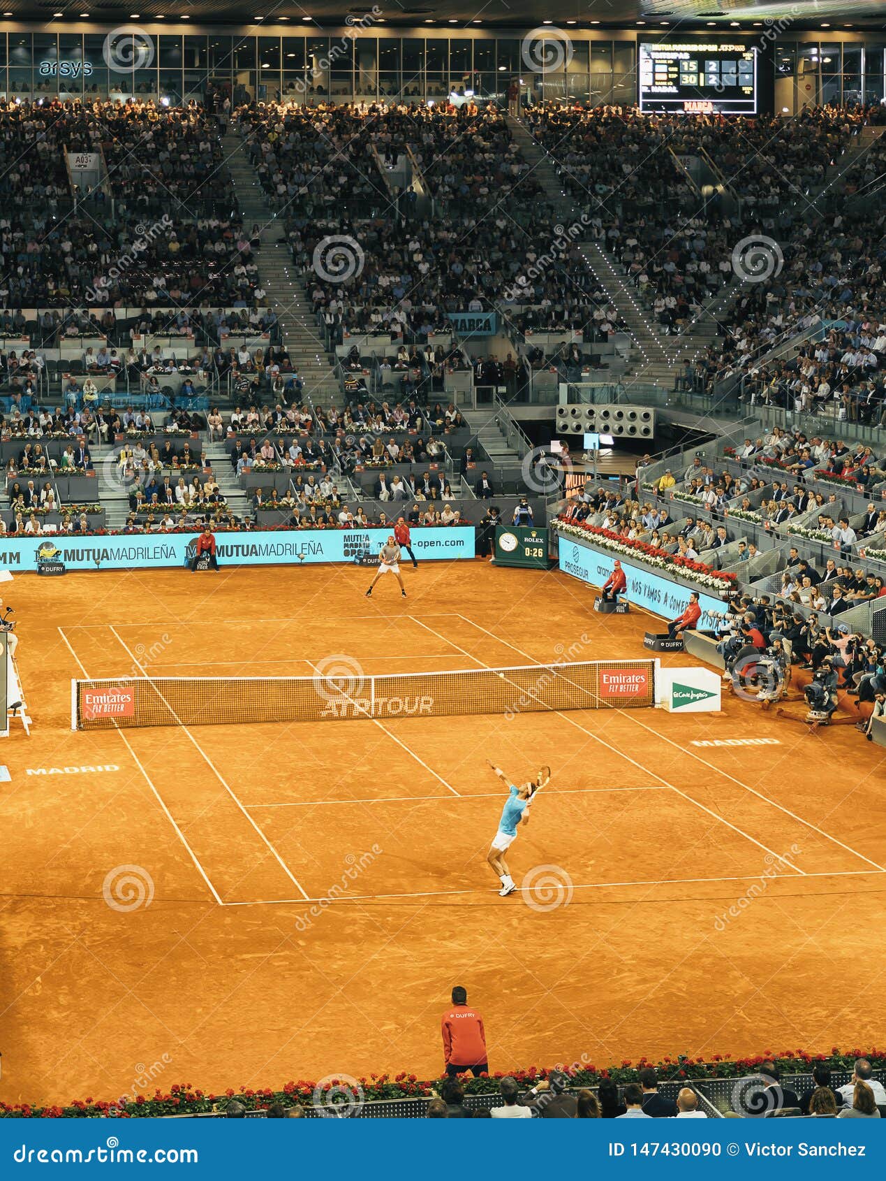 Madrid, Spain; 11 May 2019 the Caja Magica Tennis Center during the 2019 Mutua Madrid Open ATP Premier Mandatory Tennis Editorial Image