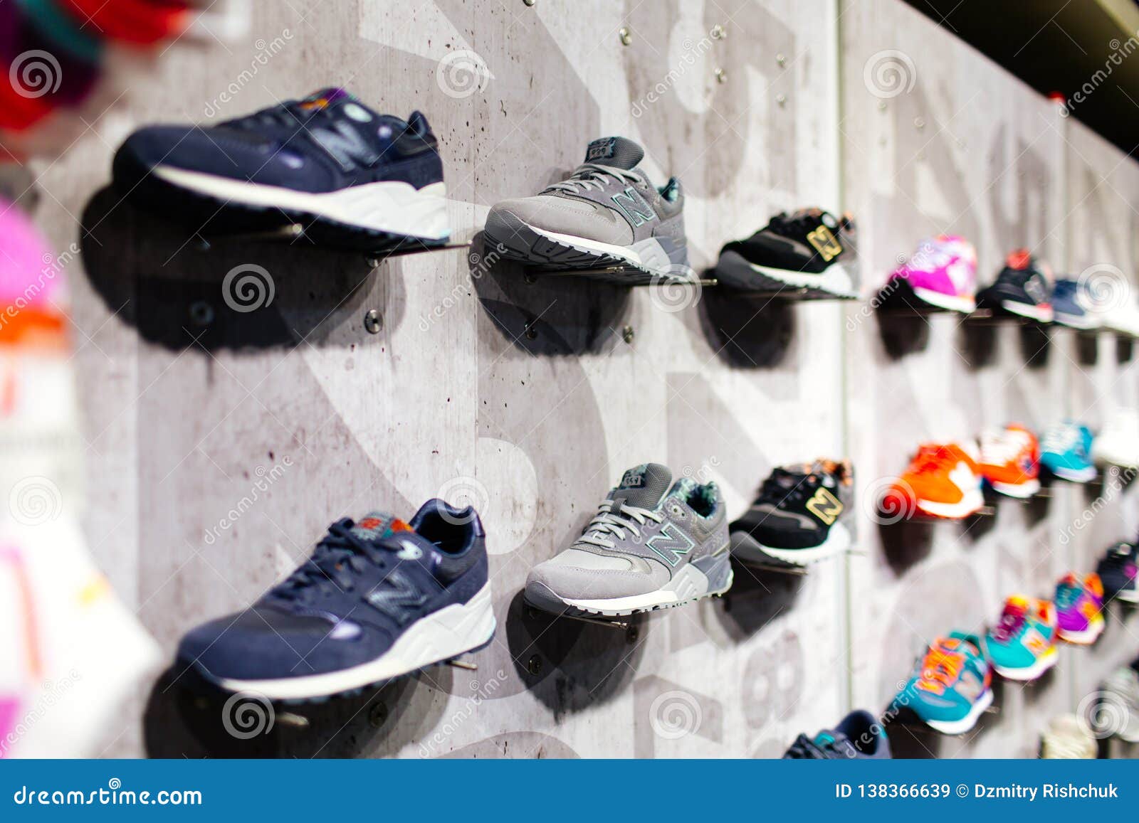 MADRID, SPAIN - SEPTEMBER 9 2018: New Balance Athletic Shoes on a Sports  Shop Counter Editorial Stock Image - Image of hongkong, commerce: 138366639