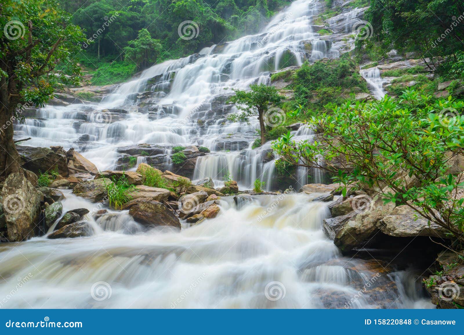 Mae Ya Waterfall Is A Big Beautiful Waterfalls In Chiang