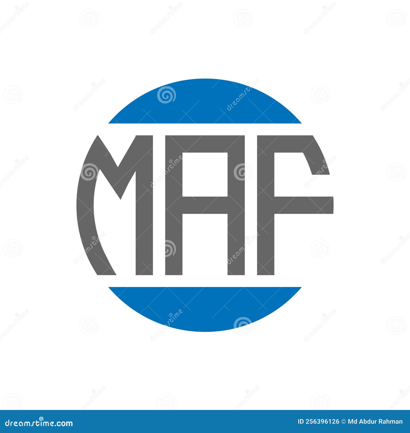 maf letter logo  on white background. maf creative initials circle logo concept. maf letter 