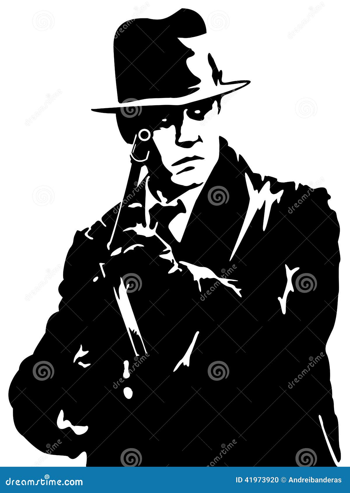 Mafia stock vector. Illustration of necktie, crime, male - 41973920