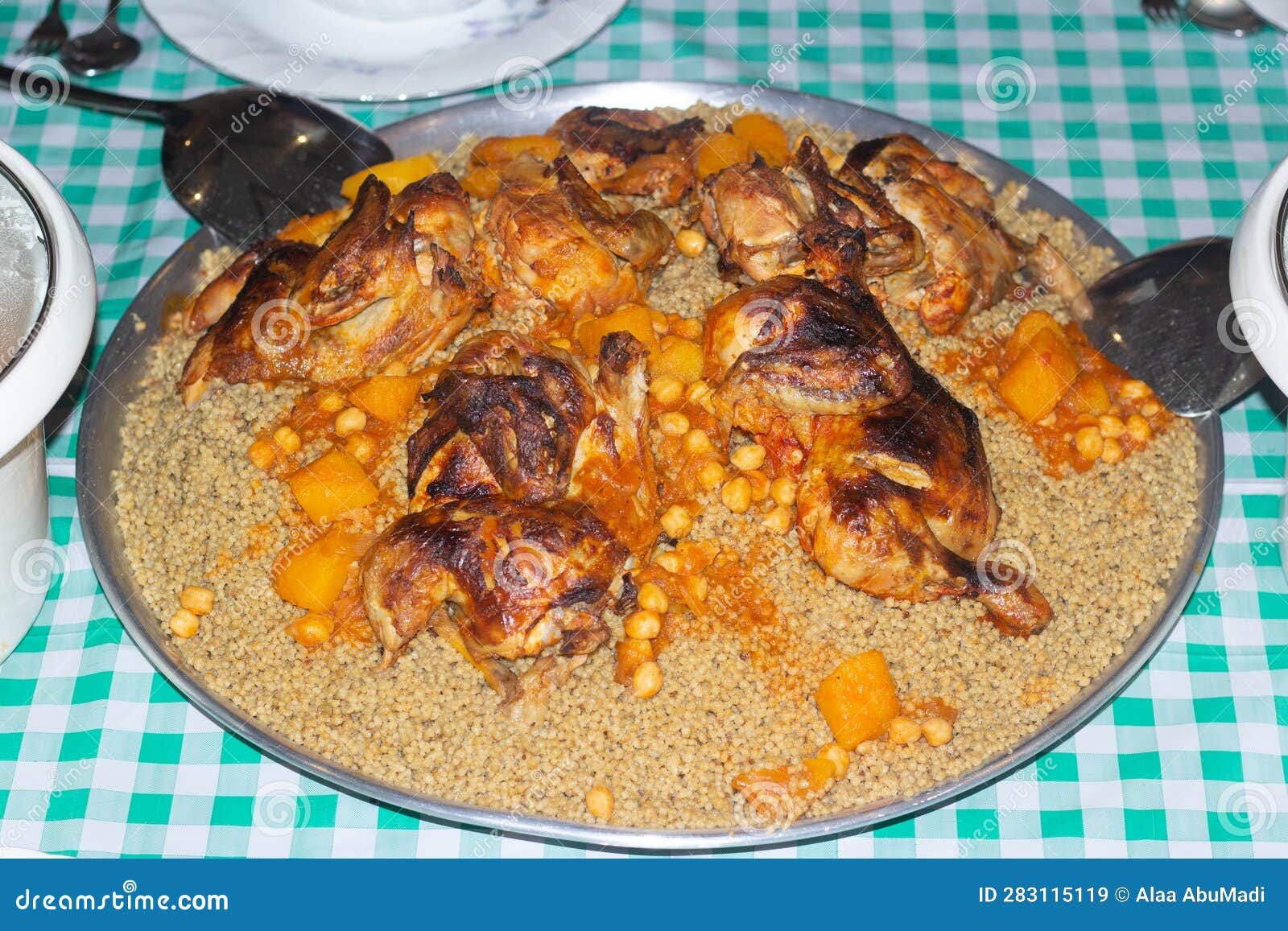 maftoul, or maftool, is a palestinian grain dish.