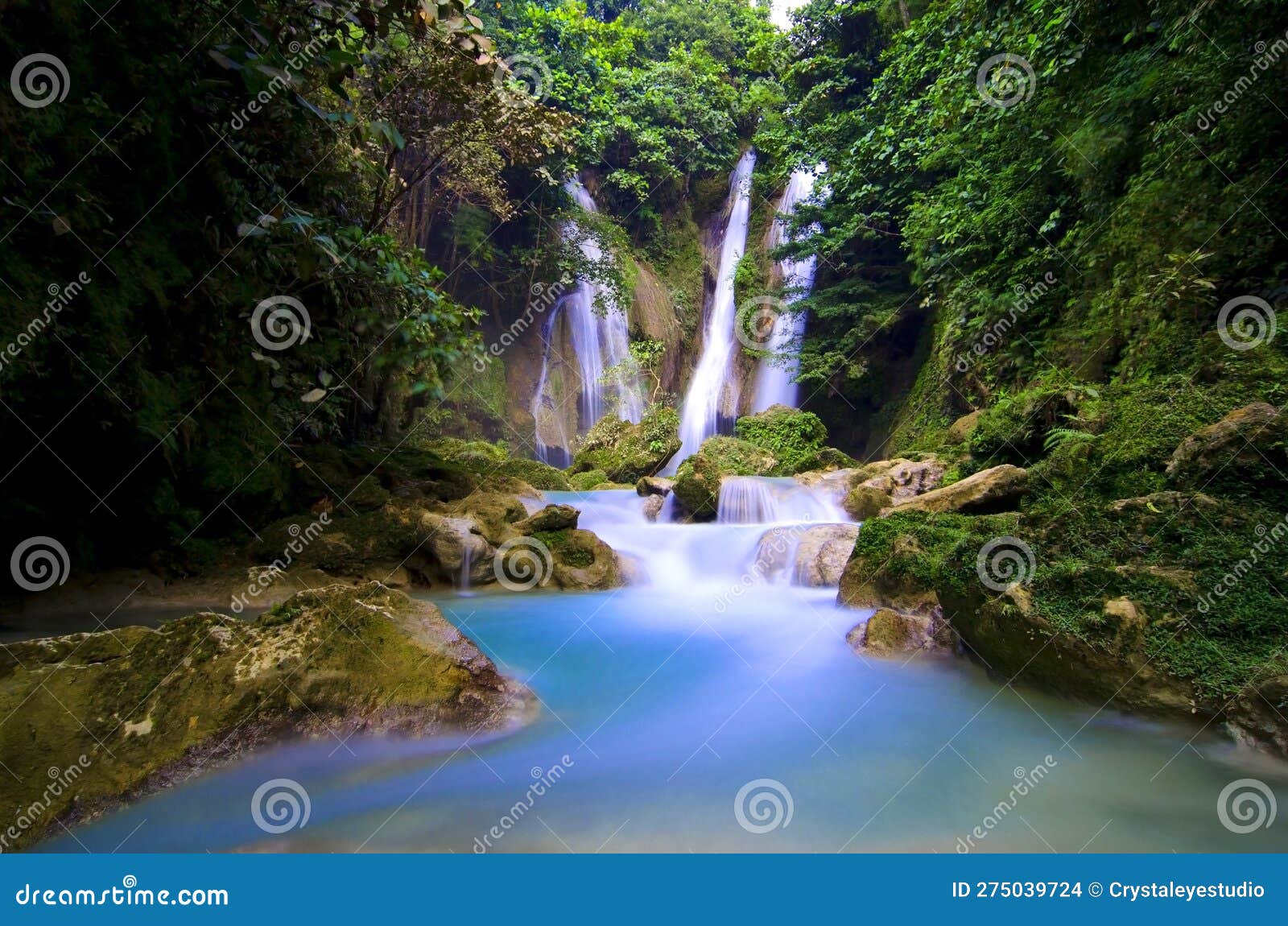 mag aso waterfalls in kabankalan negros occidental philippines