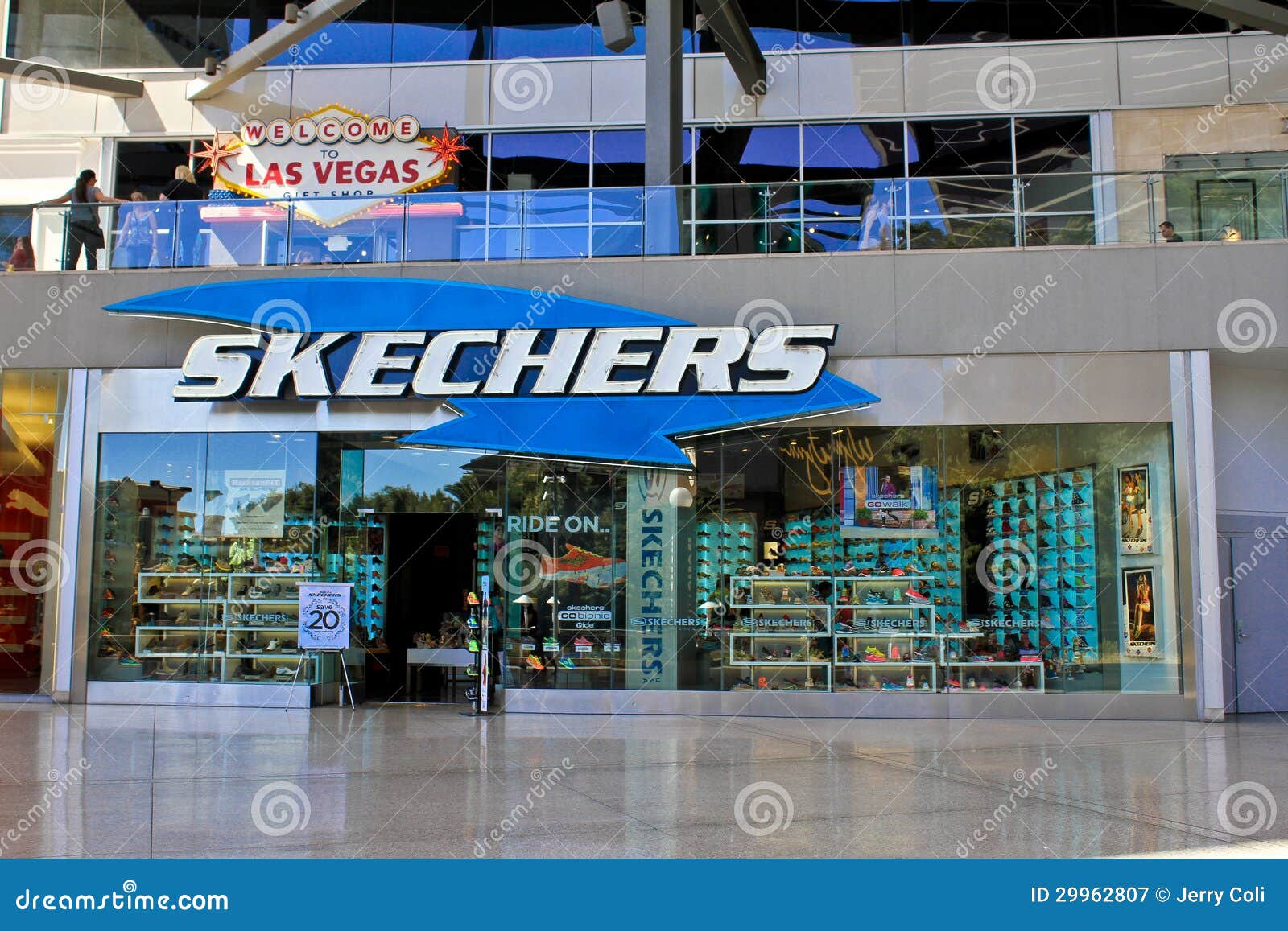 Magasin De Skechers, Las Vegas, Nanovolt Photographie éditorial