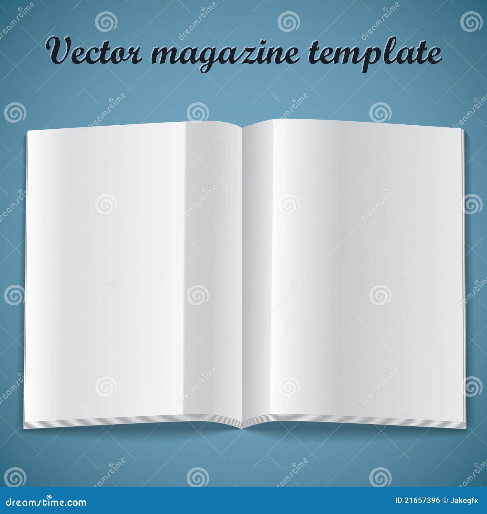 Magazine Blank Page Template. Vector Illustration. Stock Vector Magazine Blank Page Template. Vector Illustration. Stock Vector