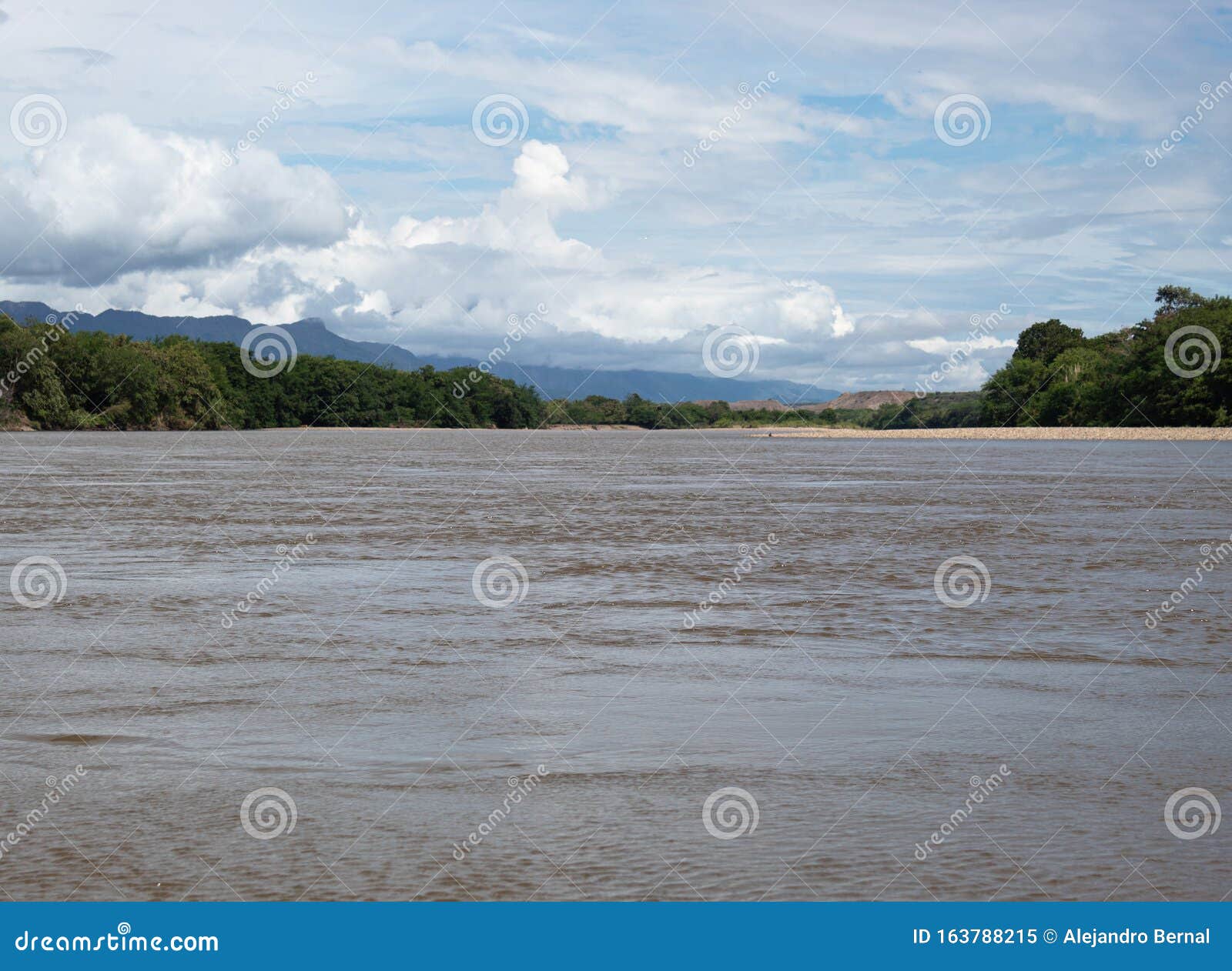 magdalena river in aipe, huila, colombia