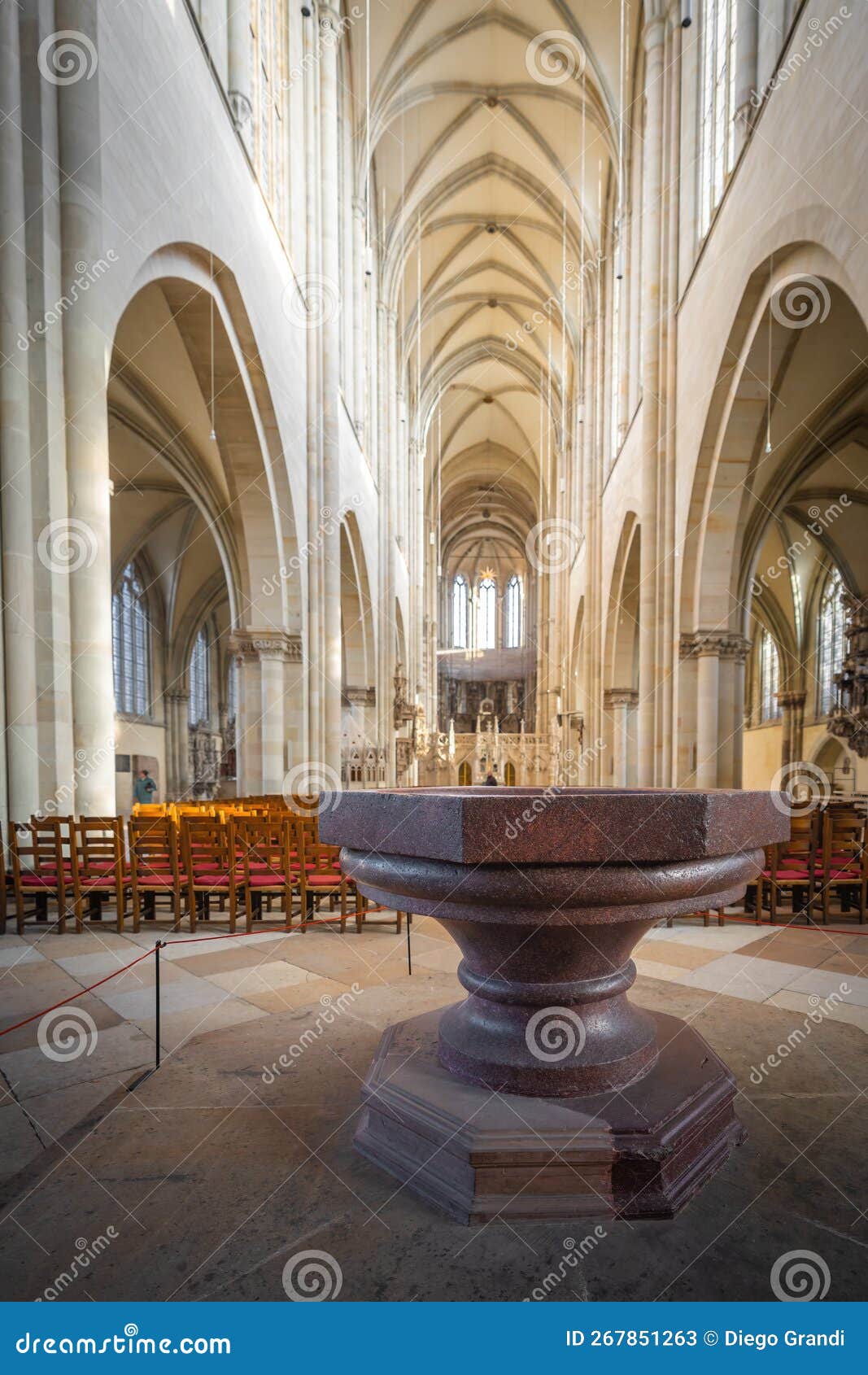 Baptismal Font at Magdeburg Cathedral Interior - Magdeburg, Germany 
