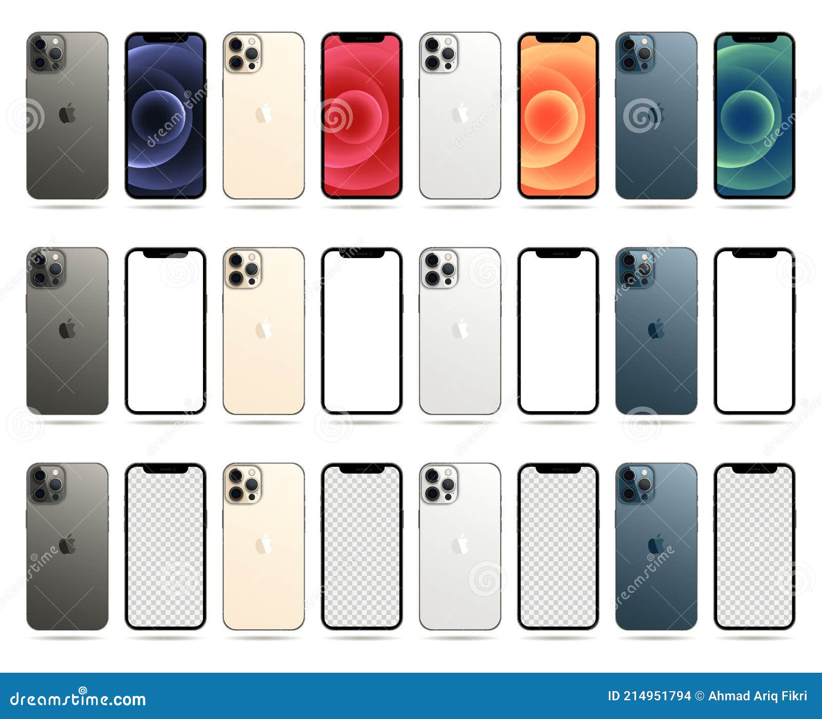 Magelang Indonesia April 1 21 New Iphone 12 Pro Or Pro Max In Four Colors Graphite Pacific Blue Silver Gold By Apple Editorial Stock Image Illustration Of Design Modern