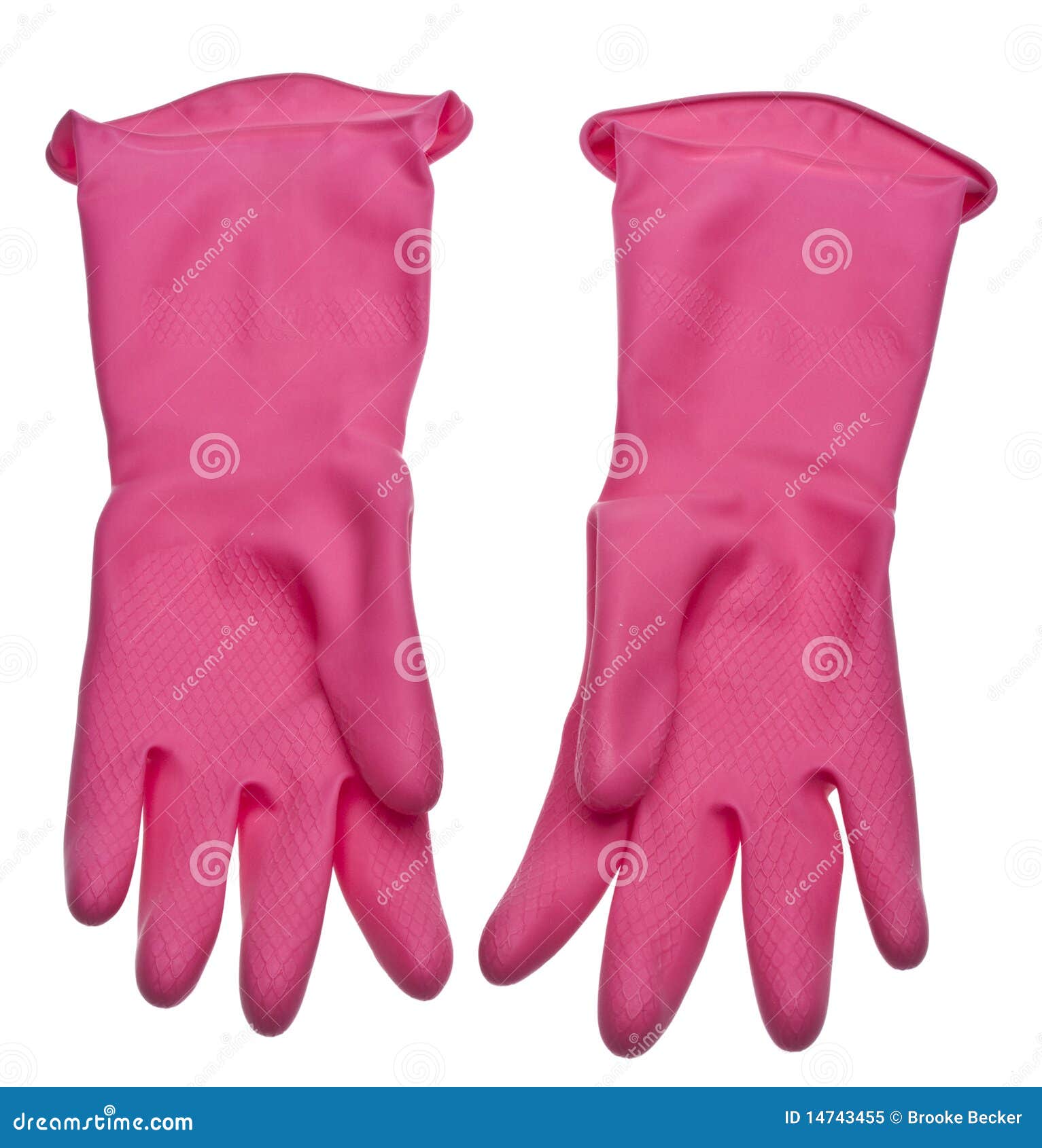 Magenta Pink Cleaning Gloves Stock Image Image of pink, isolated