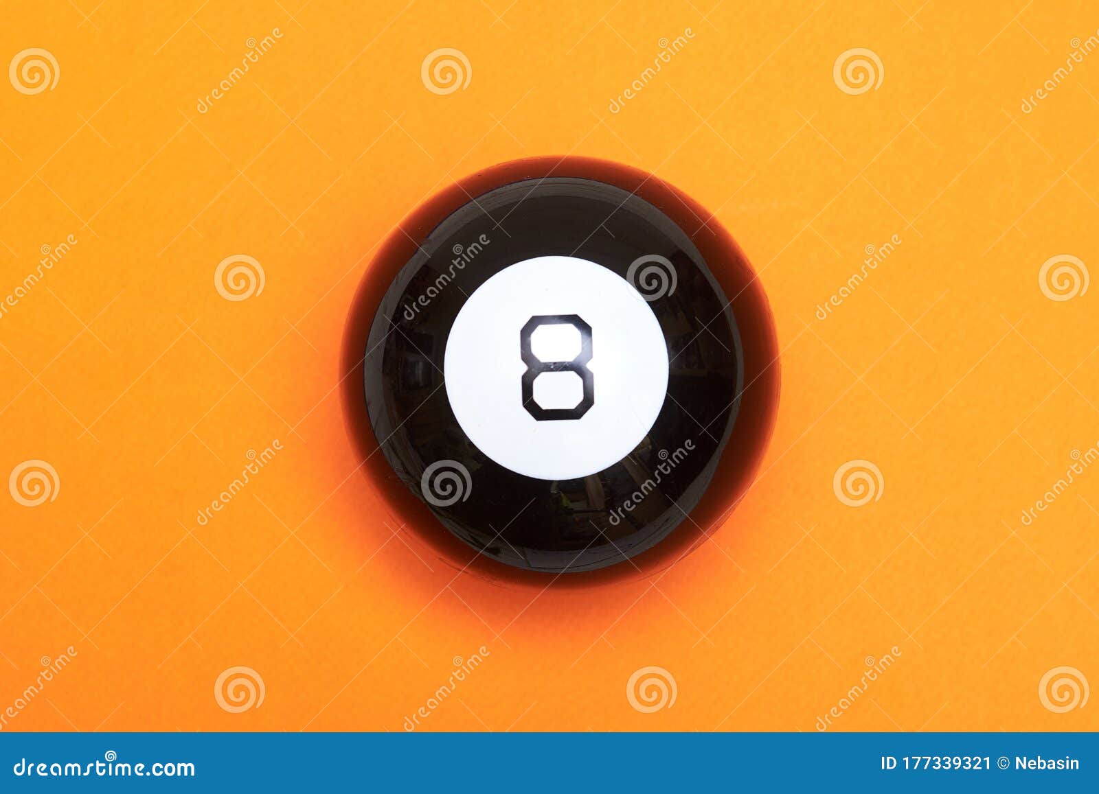 Magic Ball of Predictions Figure Eight Stock Image Image of object