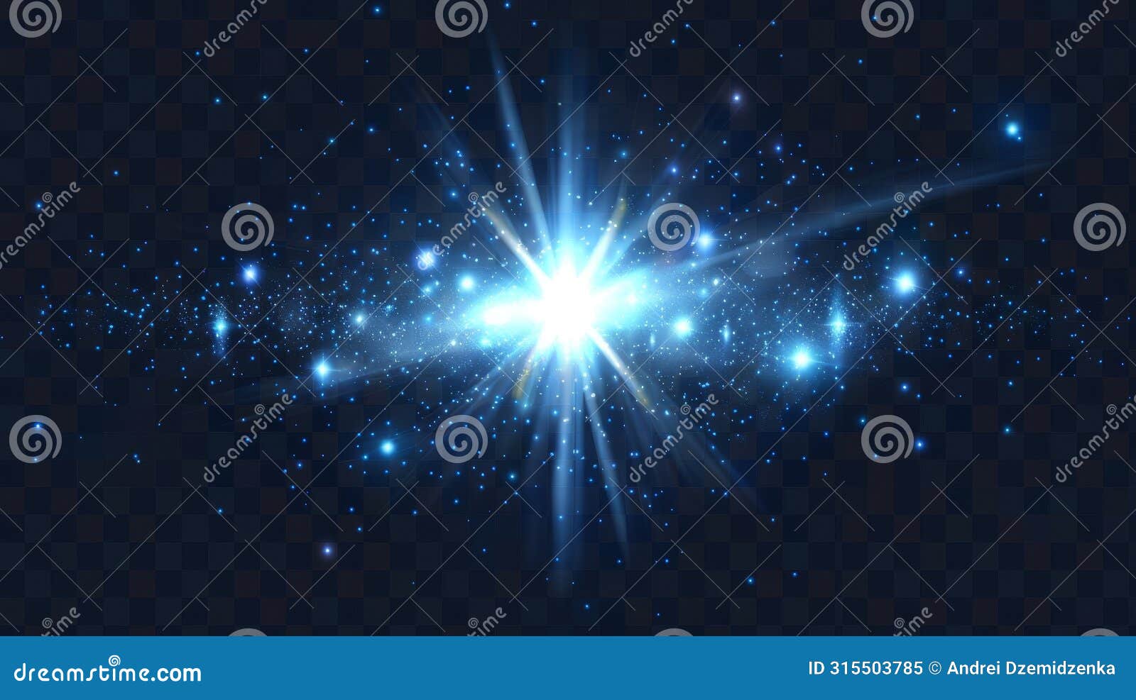 magic burst beam with flare and sparkle powder.  glimmer png. different illuminated festive glare explosion.