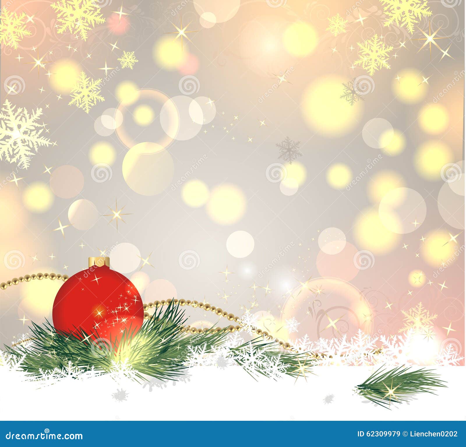 Magic christmas background stock illustration. Illustration of branch ...