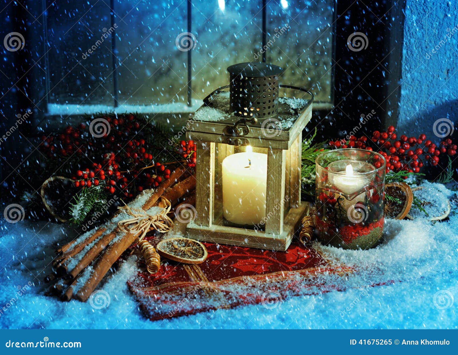 Magic Christmas stock image. Image of december, lamp - 41675265