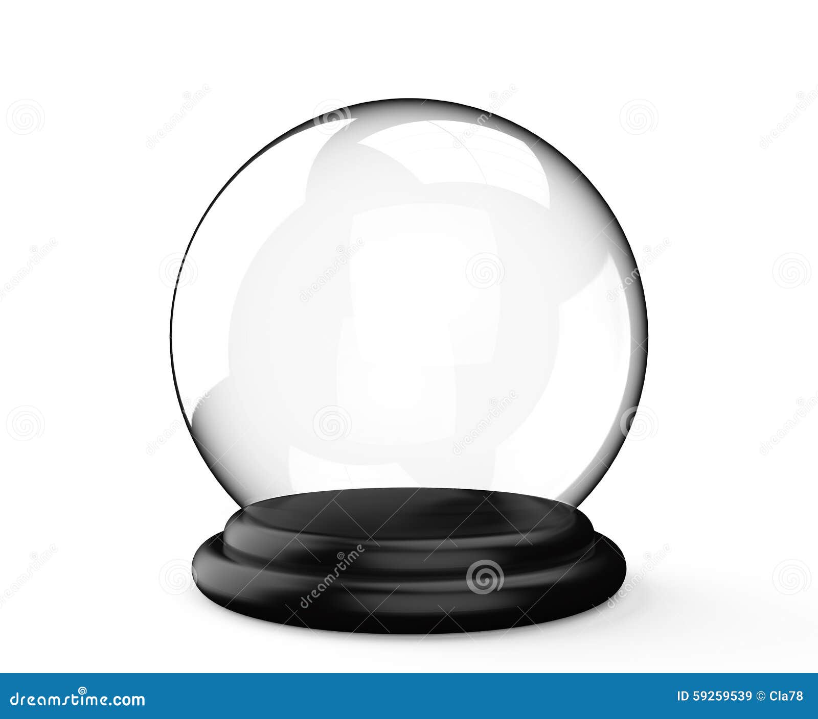 Magic Crystal Ball on White Background Stock Illustration