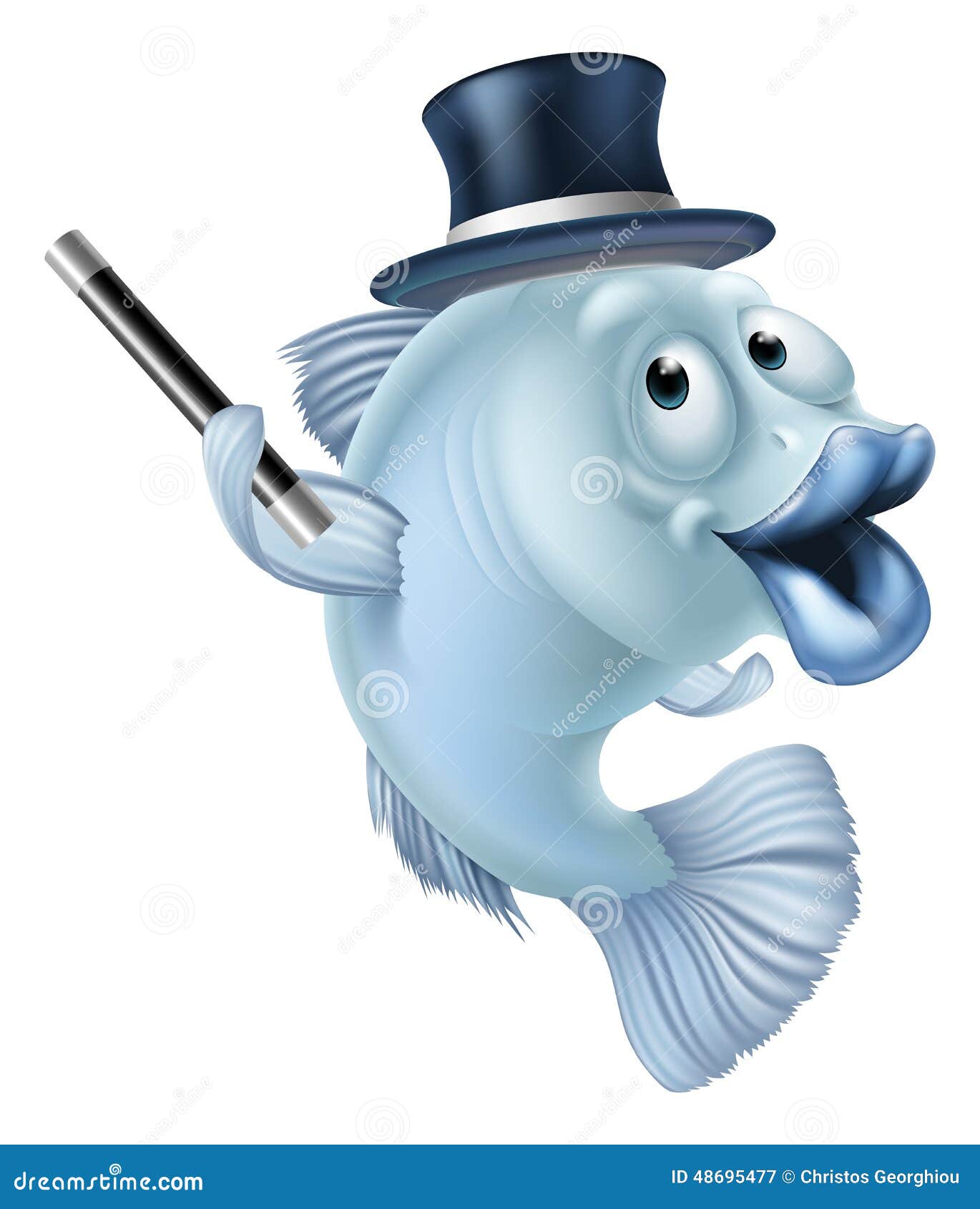 Magic Fish Cartoon Stock Vector - Image: 48695477
