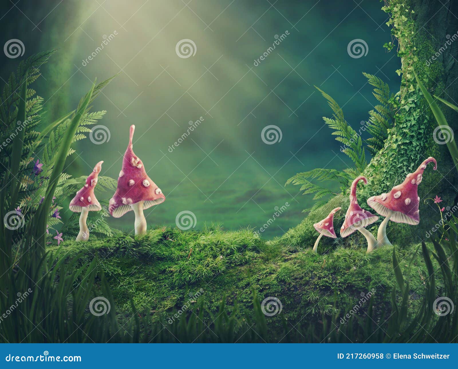 magic forest background