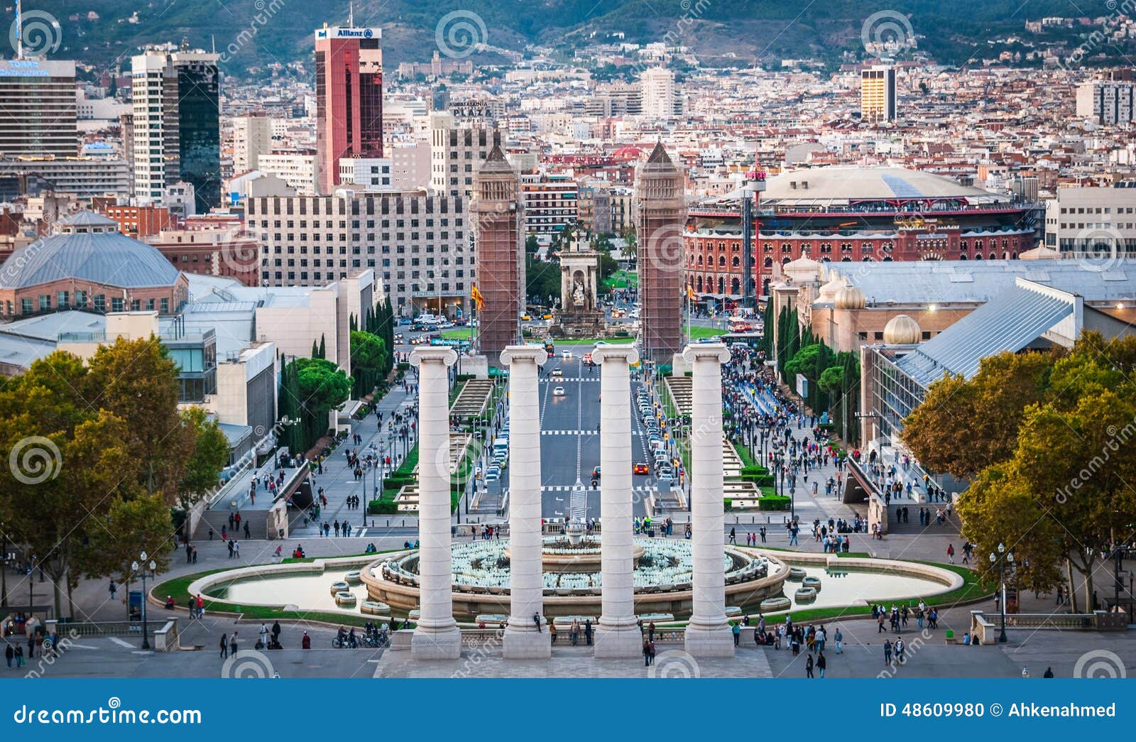 Magic Fountain, in Barcelona Spain Stock Photo Image of spain