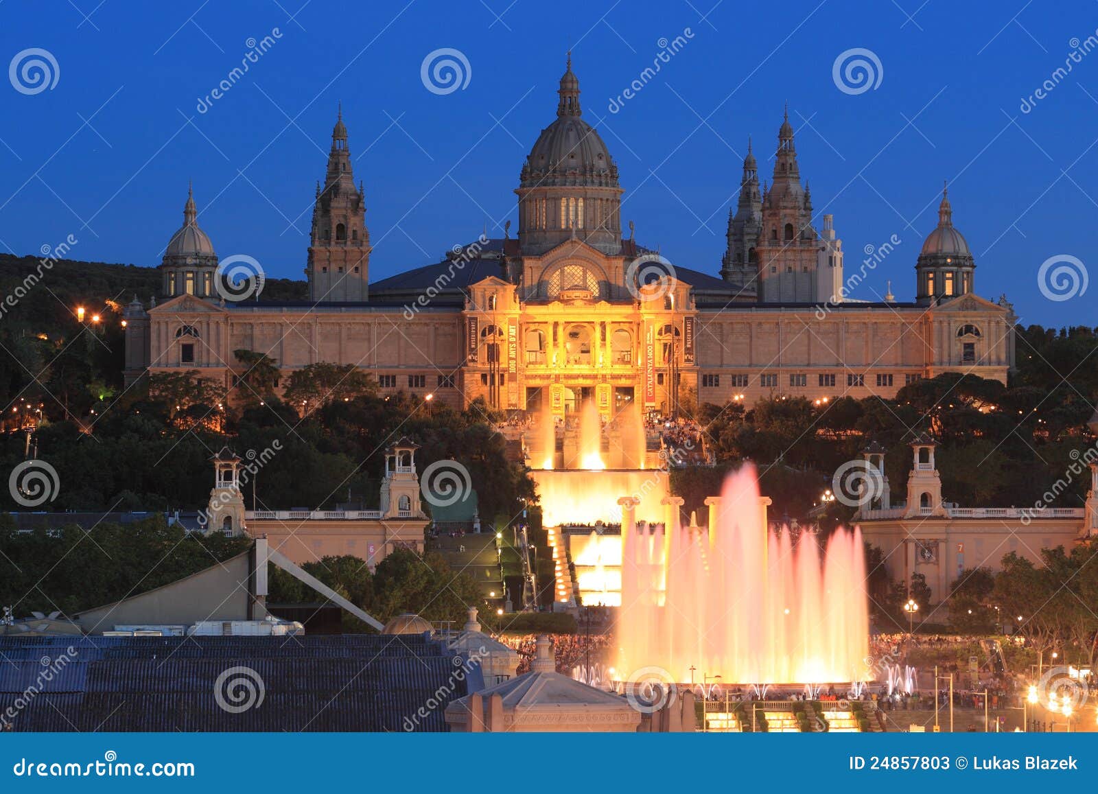 Magic Fountain Show in Barcelona Editorial Stock Photo Image of magic