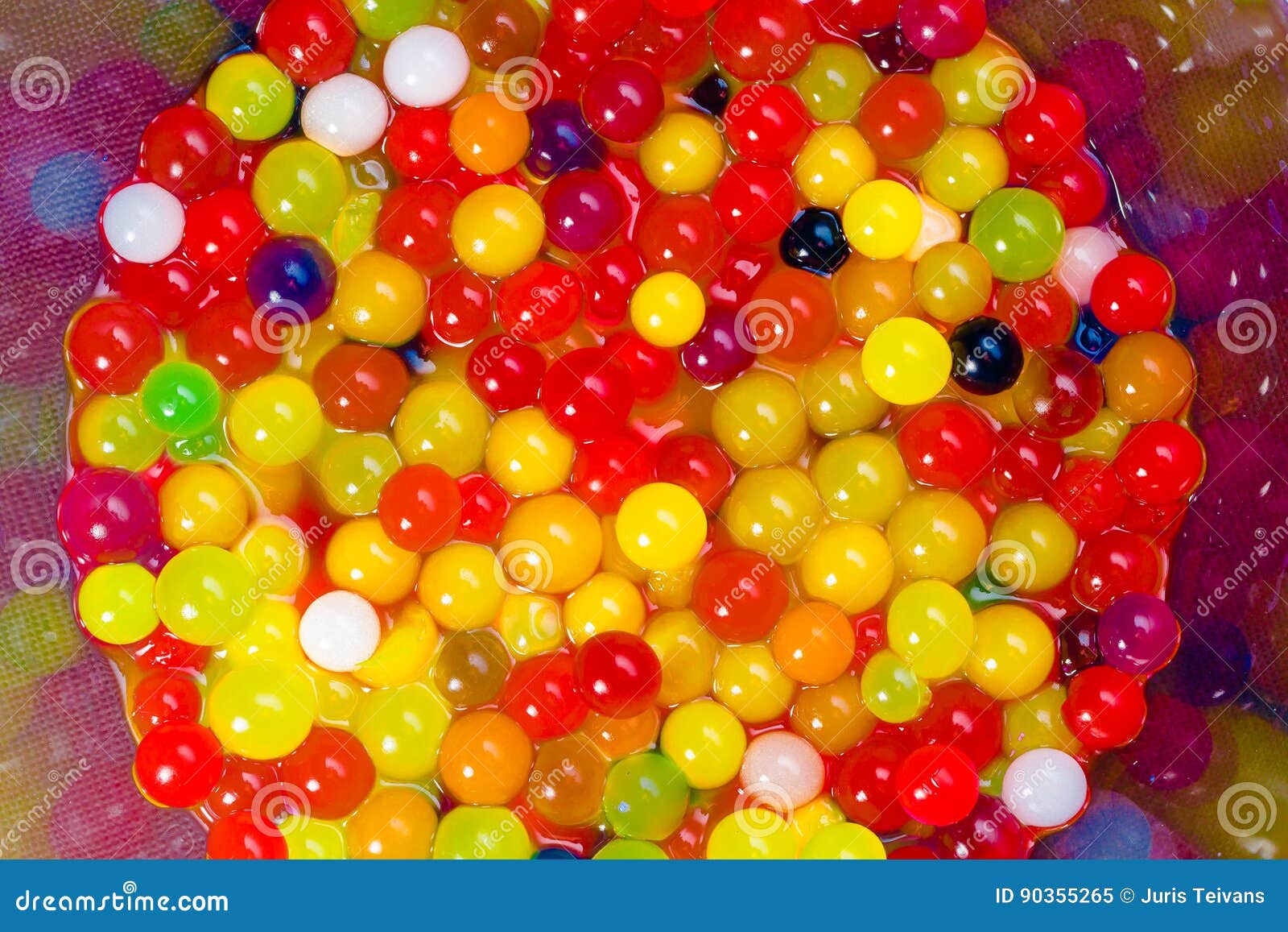 Magic Growing Colorful Jelly Balls Stock Image Image of clear