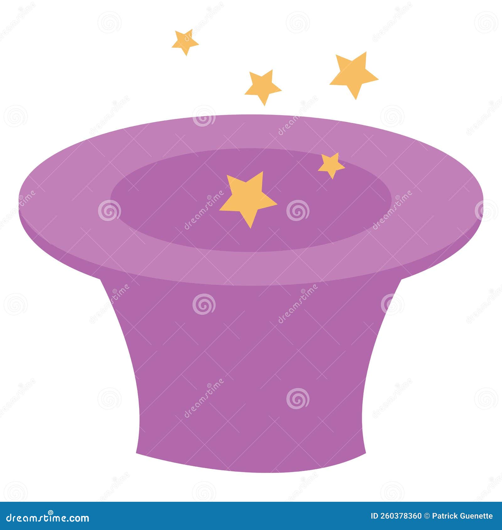 Magic hat, icon stock vector. Illustration of illusion 260378360