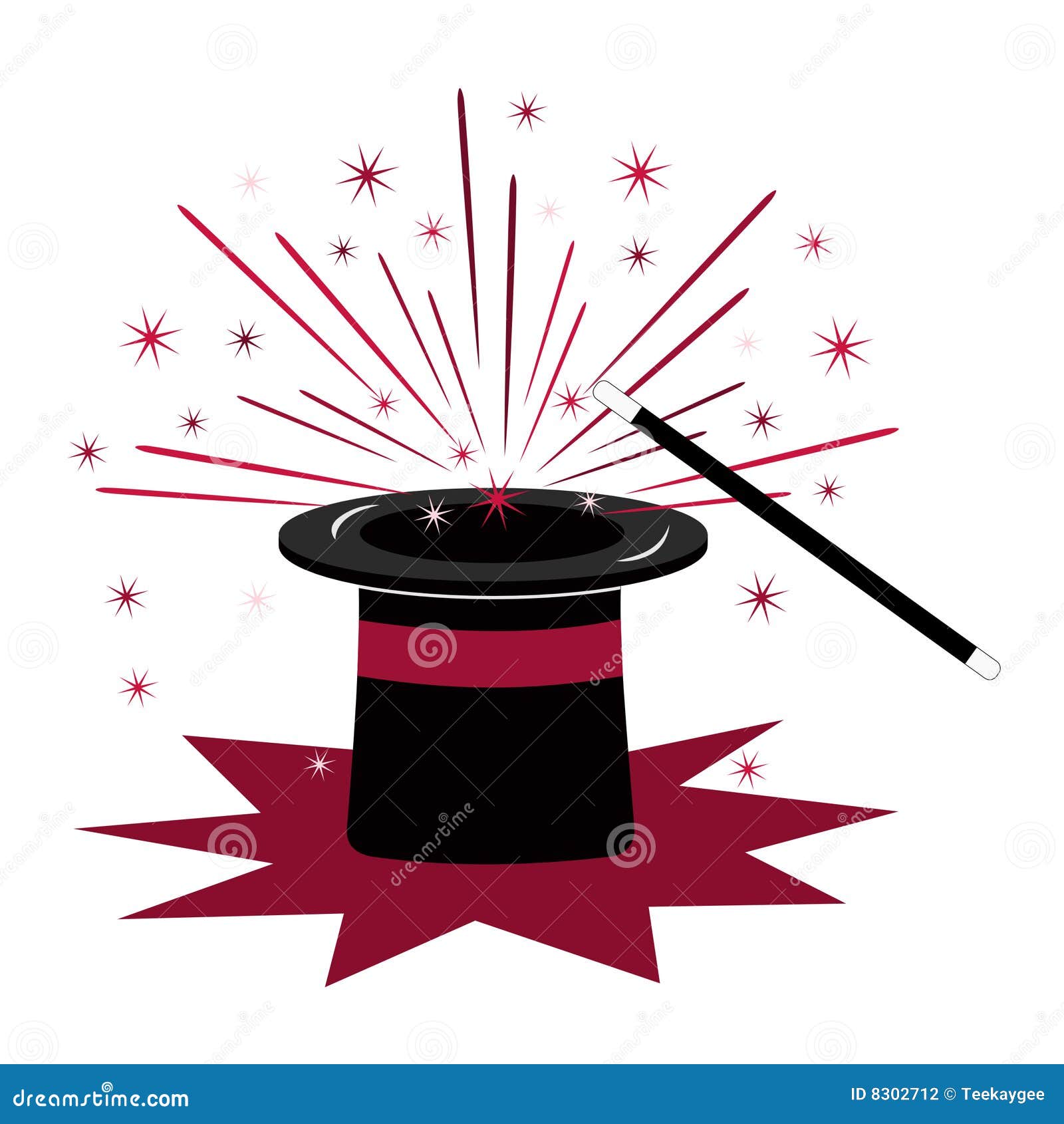 free clipart magic hat and wand - photo #20