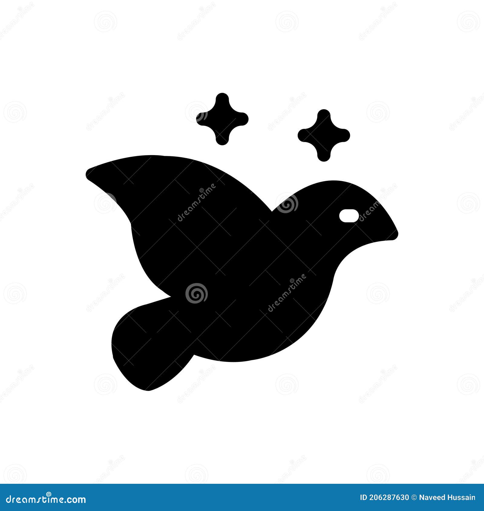 magic  glyph flat icon