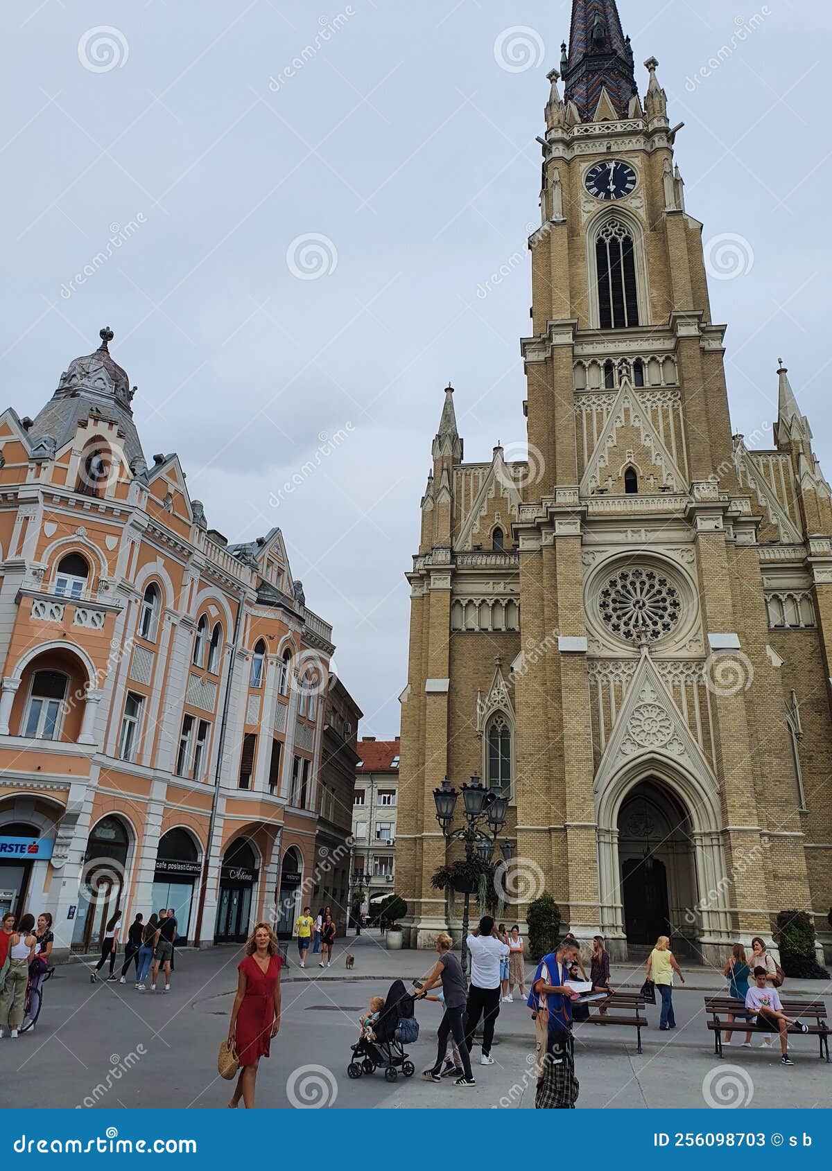 Magic land of Novi Sad editorial stock photo. Image of architecture
