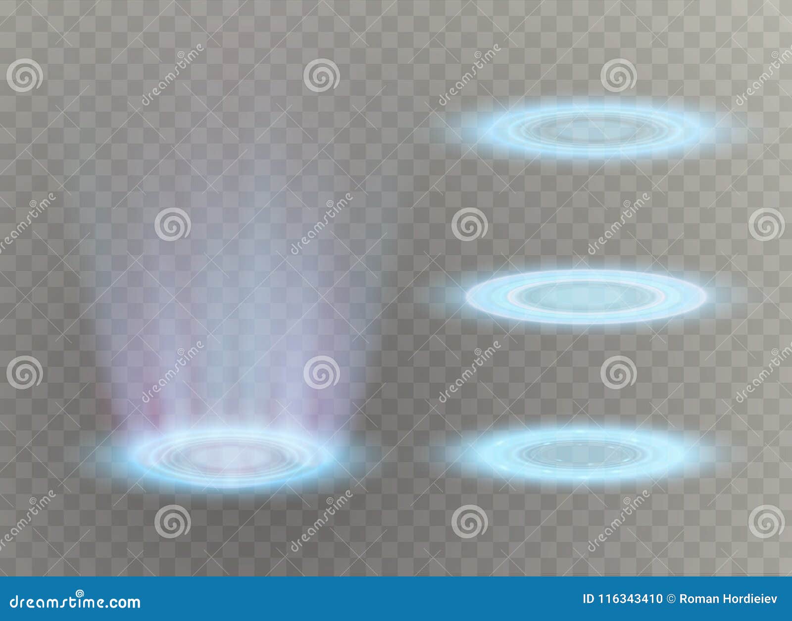 Magic Portal of Fantasy. Futuristic Teleport. Light Effect. Light Rays of the Night Scene and Sparks on a Transparent Stock Vector - Illustration of glow, 116343410