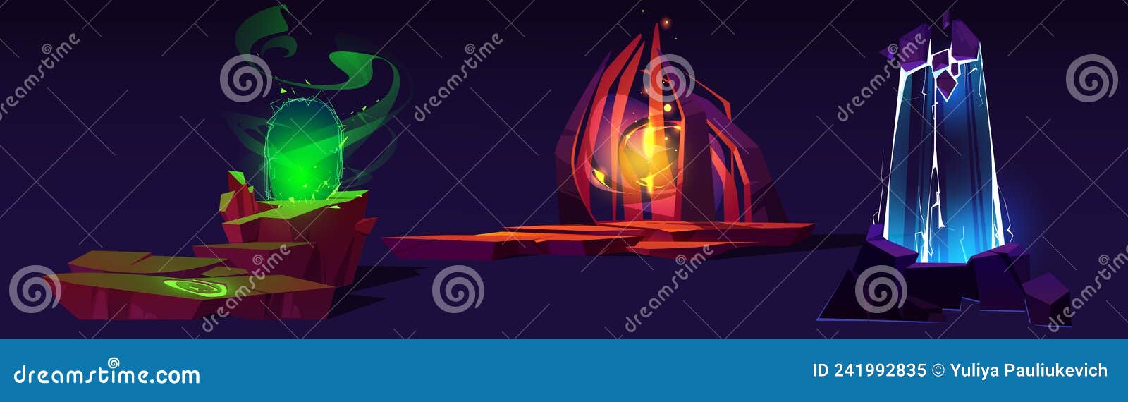 magic portals, fantasy teleports or alien planet