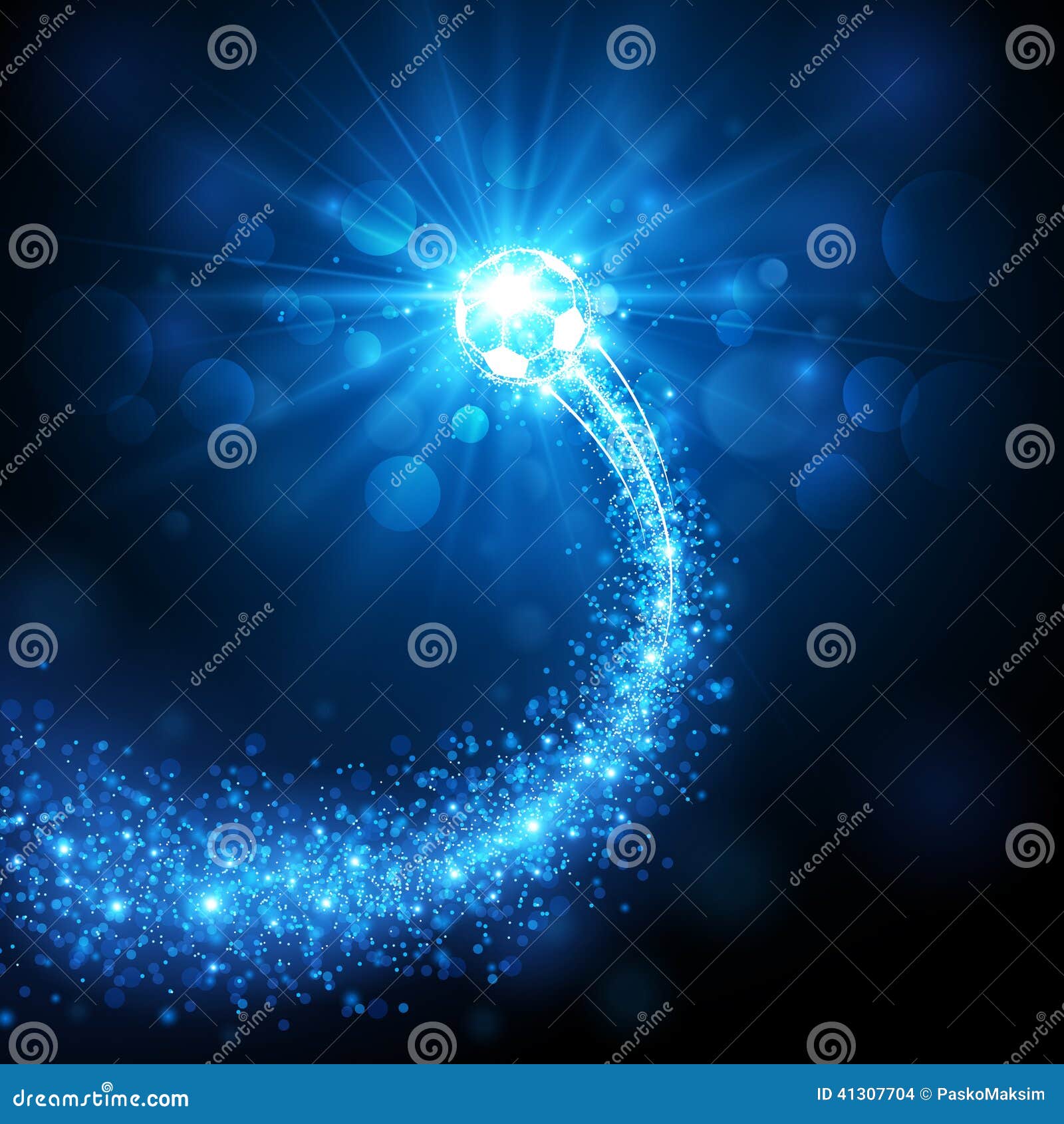 Magic soccer ball stock vector. Illustration of sphere 41307704