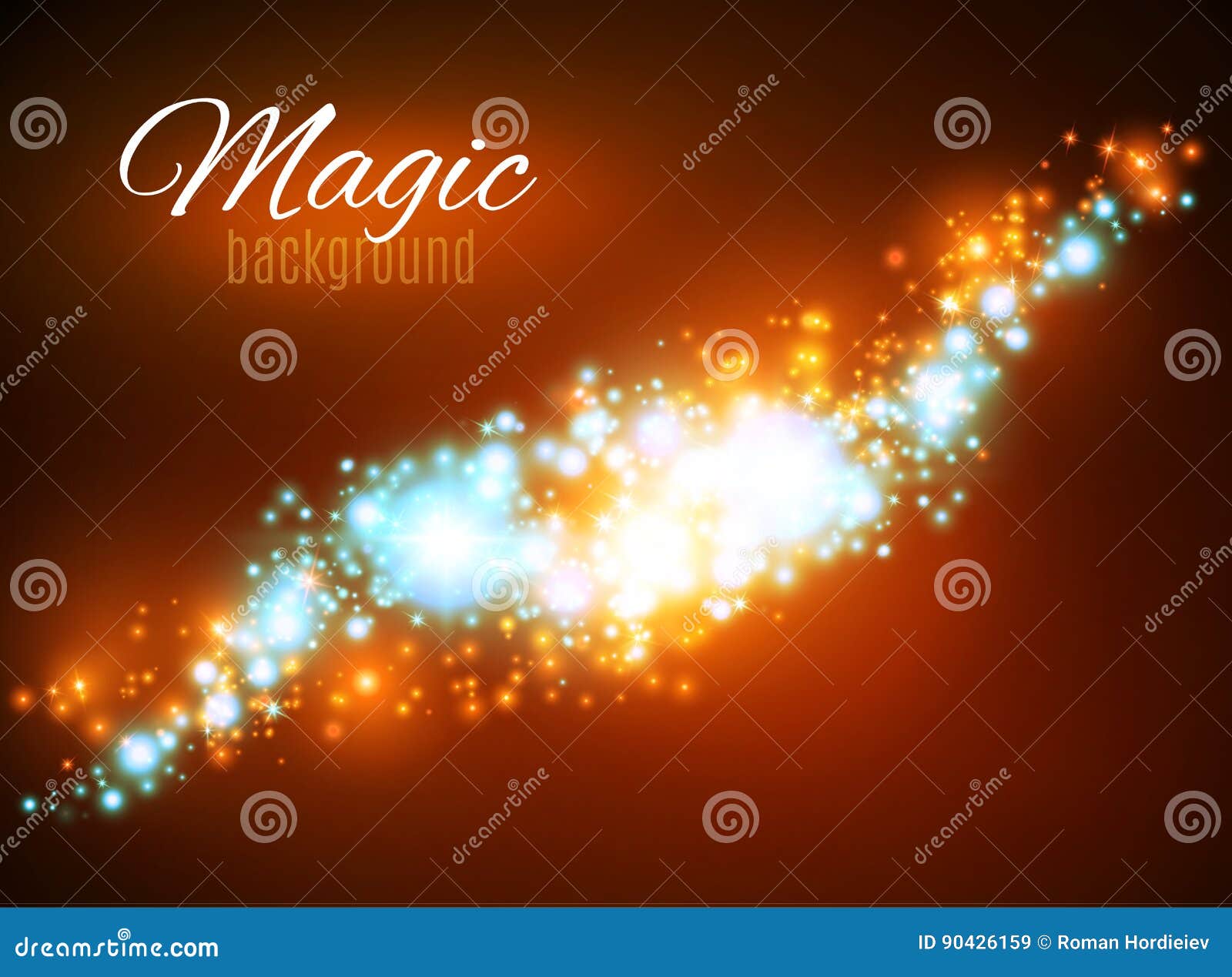 Magic space fairy dust infinity abstract Vector Image