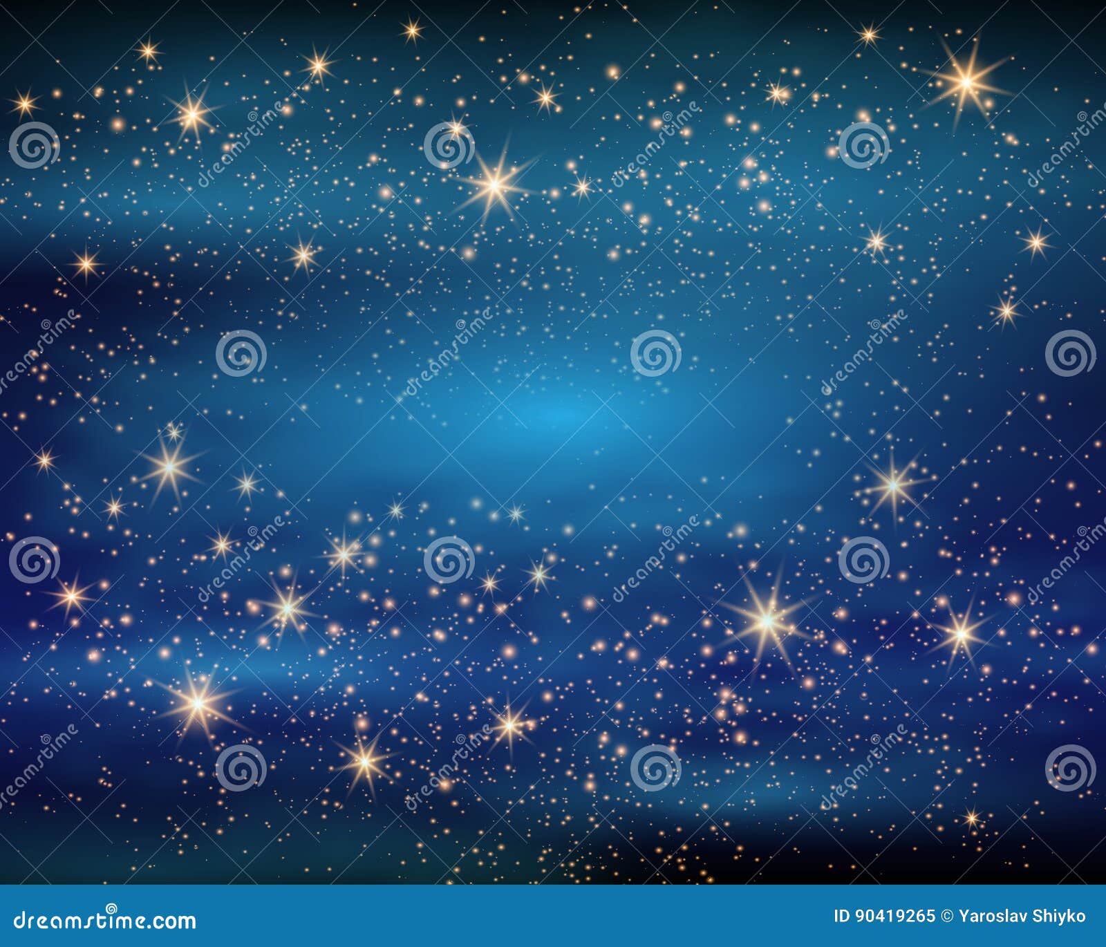 magic space. fairy dust. infinity. abstract universe background. blue gog and shining stars.  