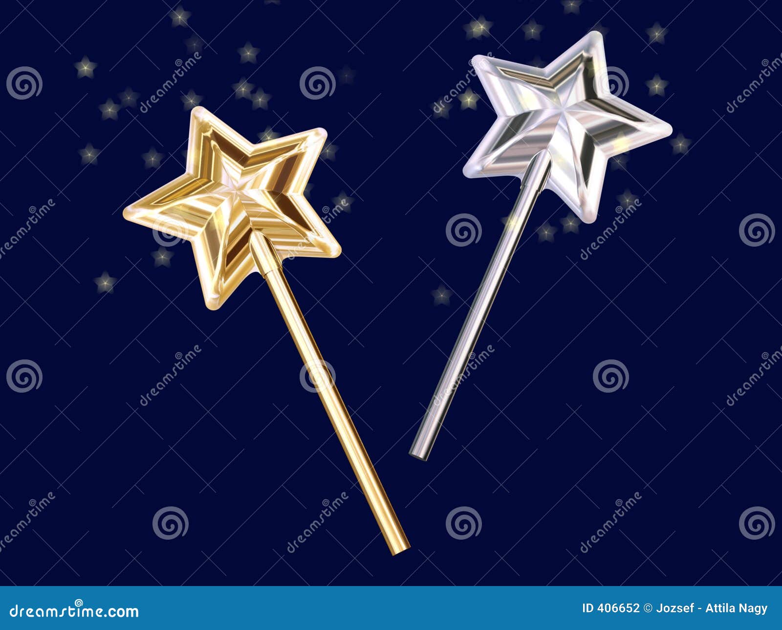 Magic sticks stock illustration. Illustration of isolated 406652