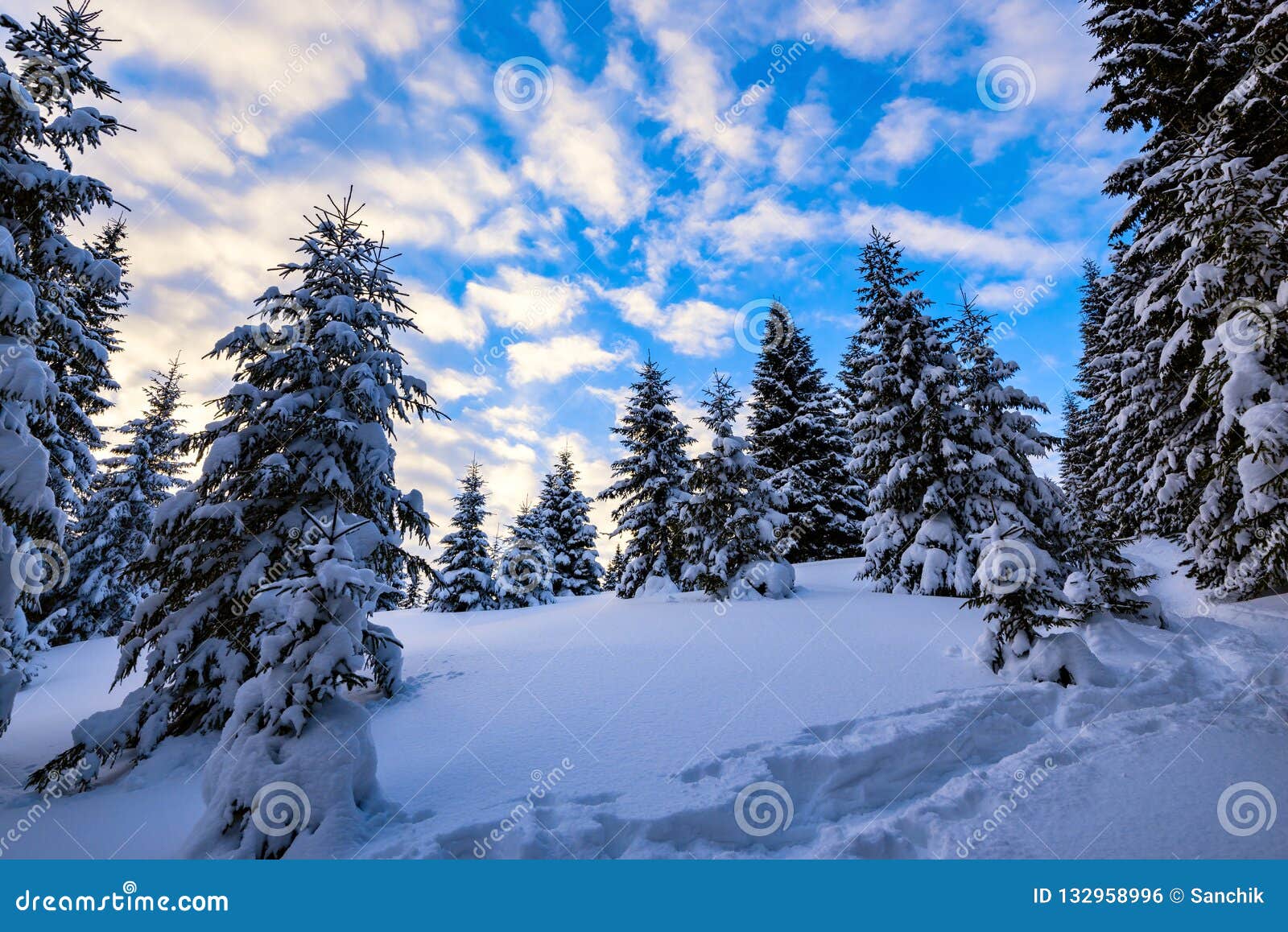 Magic Sunrise In The Winter Mountains After Snowfall Stock Photo Image Of Snow Fairy Magic Sunrise In The Winter Mountains After Snowfall Stock Photo Image Of Snow Fairy