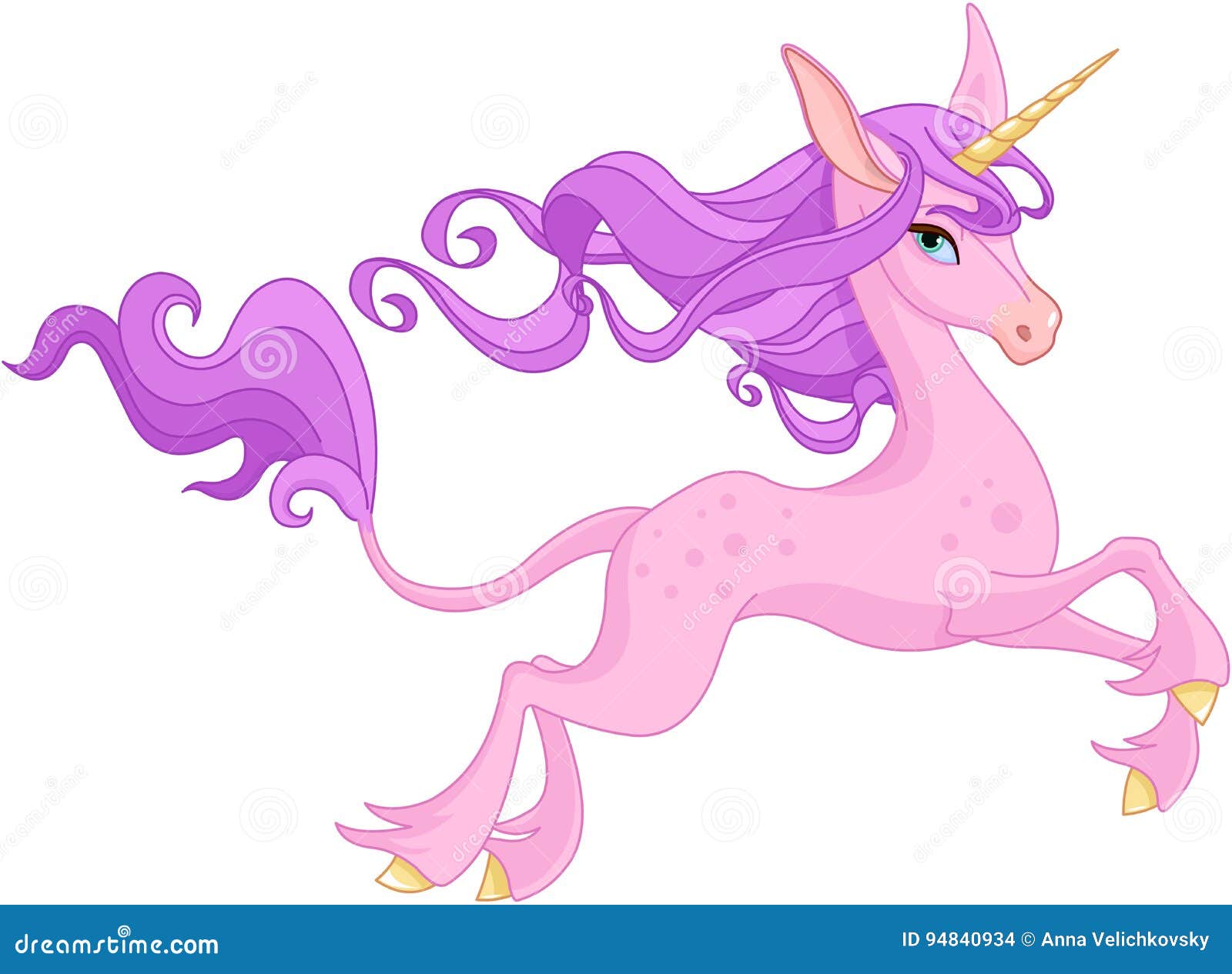Magic Unicorn stock vector. Illustration of horse, cartoon - 94840934