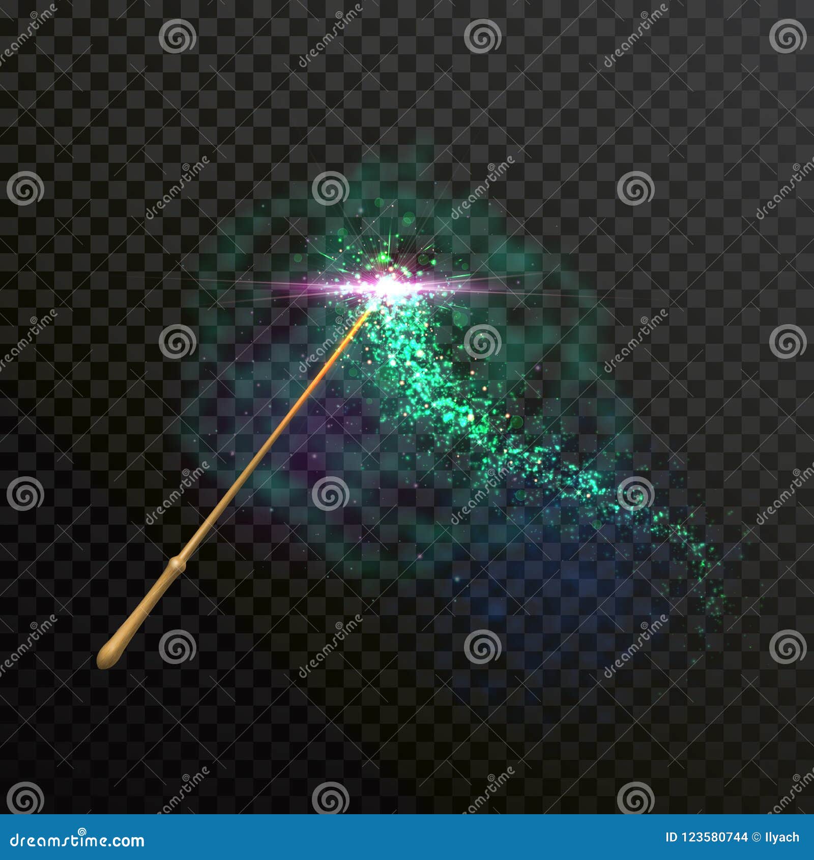 magic wand sparkle glitter light trail trace
