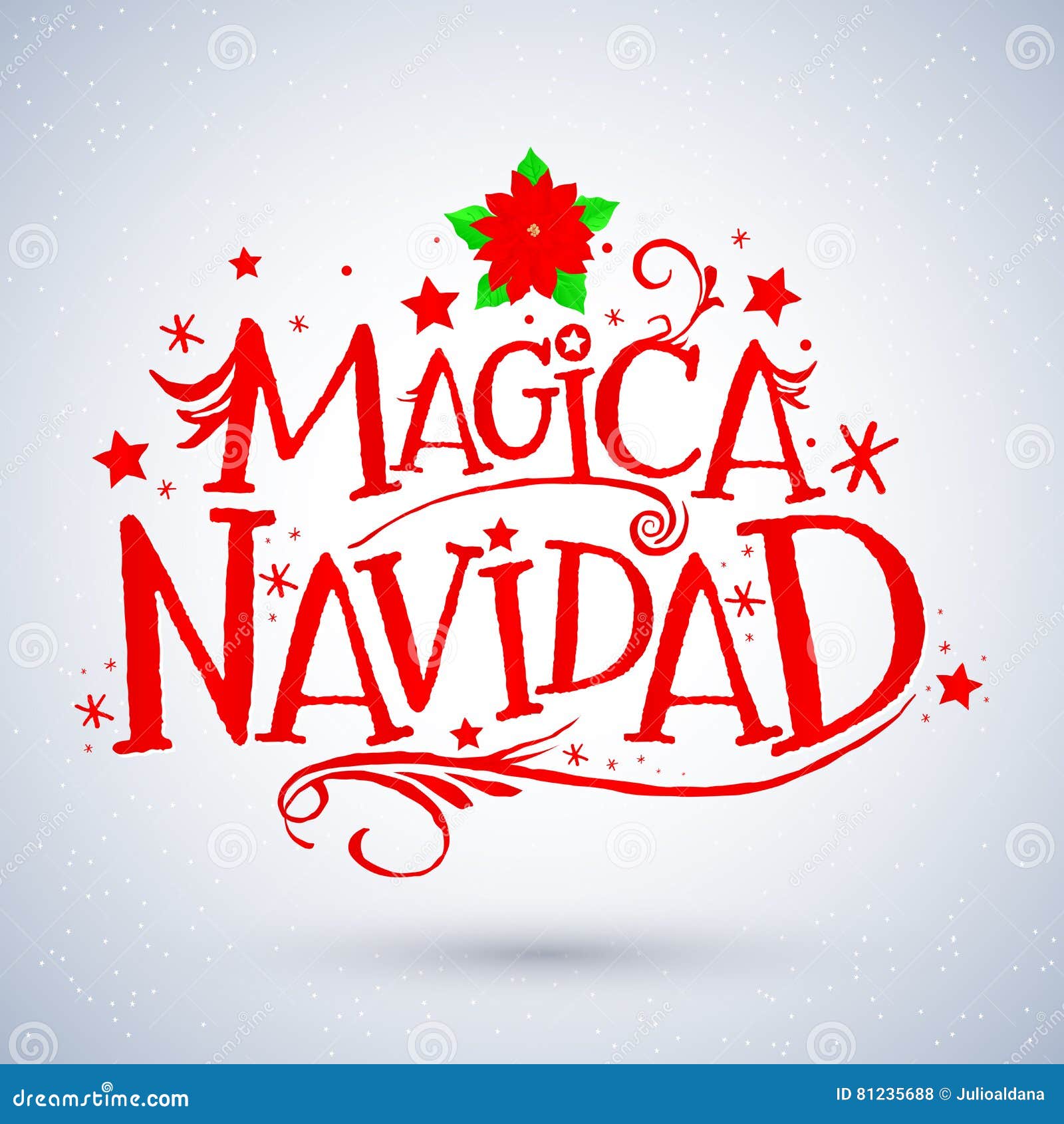 Auguri Di Buon Natale Translation.Magica Navidad Traduzione Spagnola Natale Magico Cartolina D Auguri Di Festa Iscrizione Di Buon Natale Illustrazione Vettoriale Illustrazione Di Bandiera Allegro 81235688