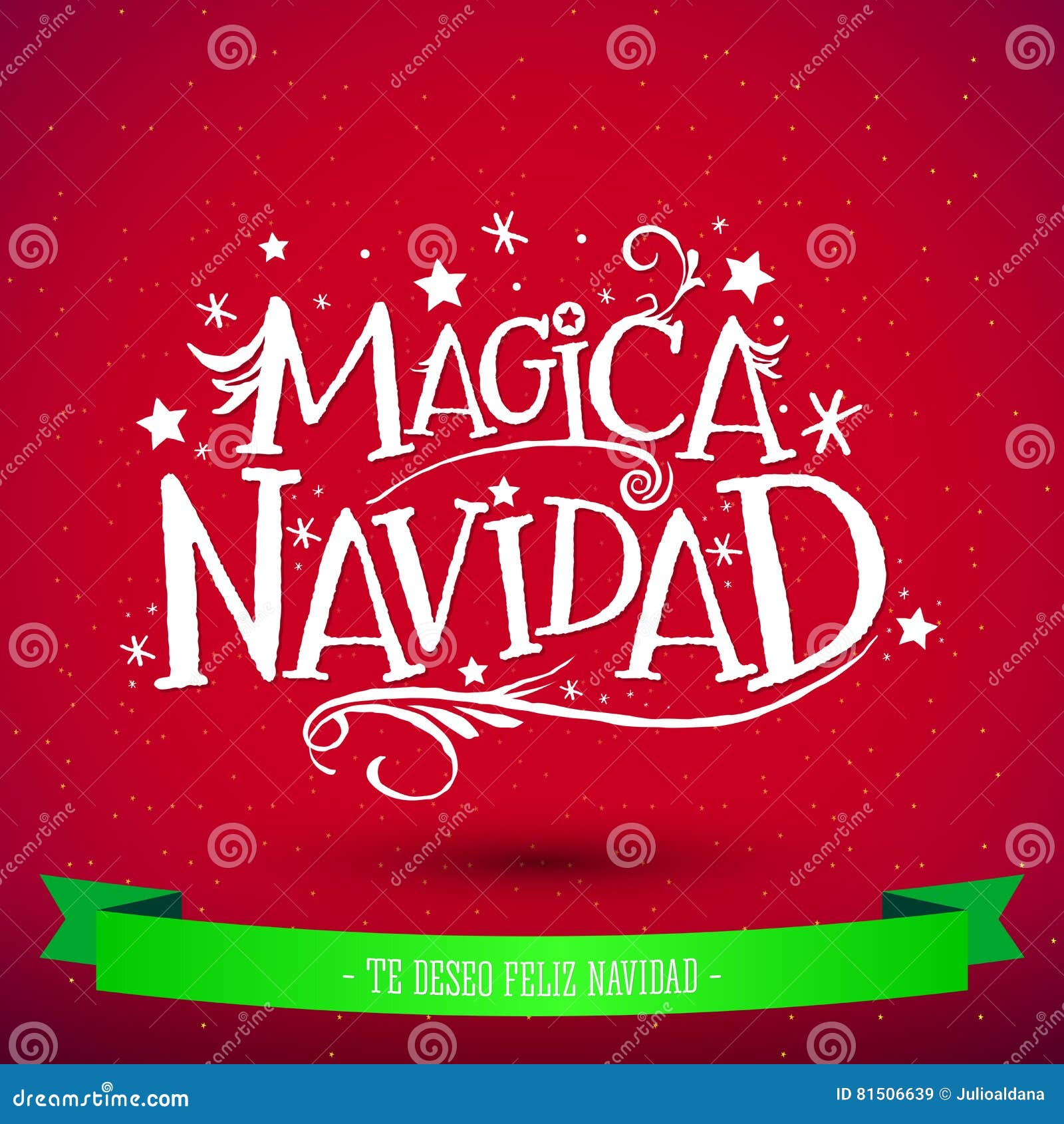 Auguri Di Buon Natale Translation.Magica Navidad Traduzione Spagnola Natale Magico Cartolina D Auguri Di Festa Iscrizione Di Buon Natale Illustrazione Vettoriale Illustrazione Di Natale Freehand 81506639