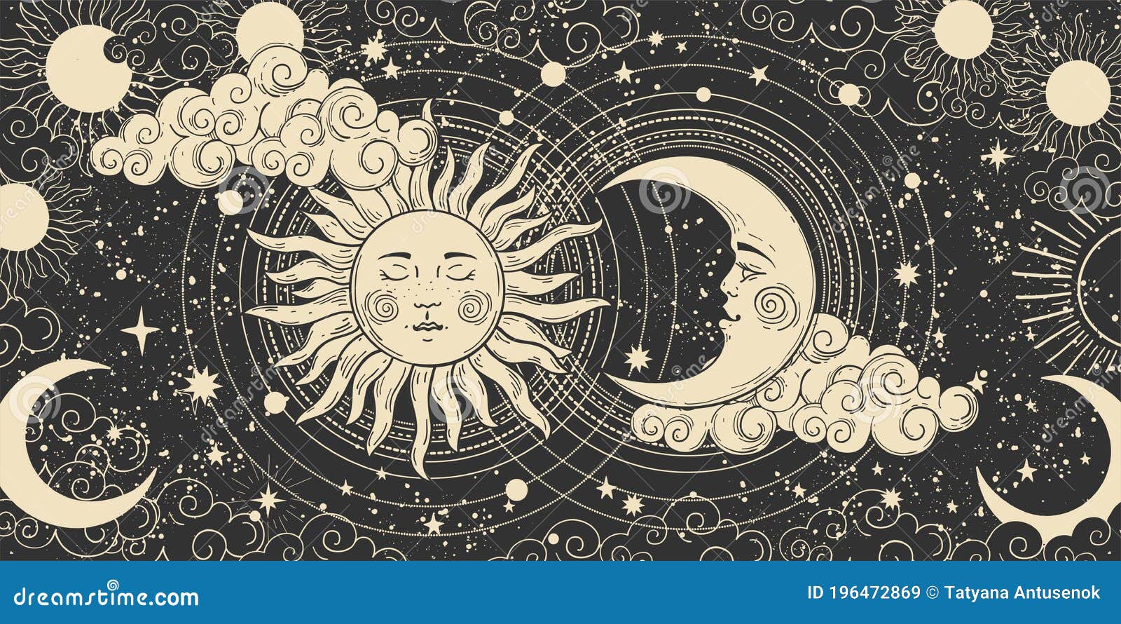 Celestial Design Stock Illustrations – 55,285 Celestial Design Stock  Illustrations, Vectors & Clipart - Dreamstime